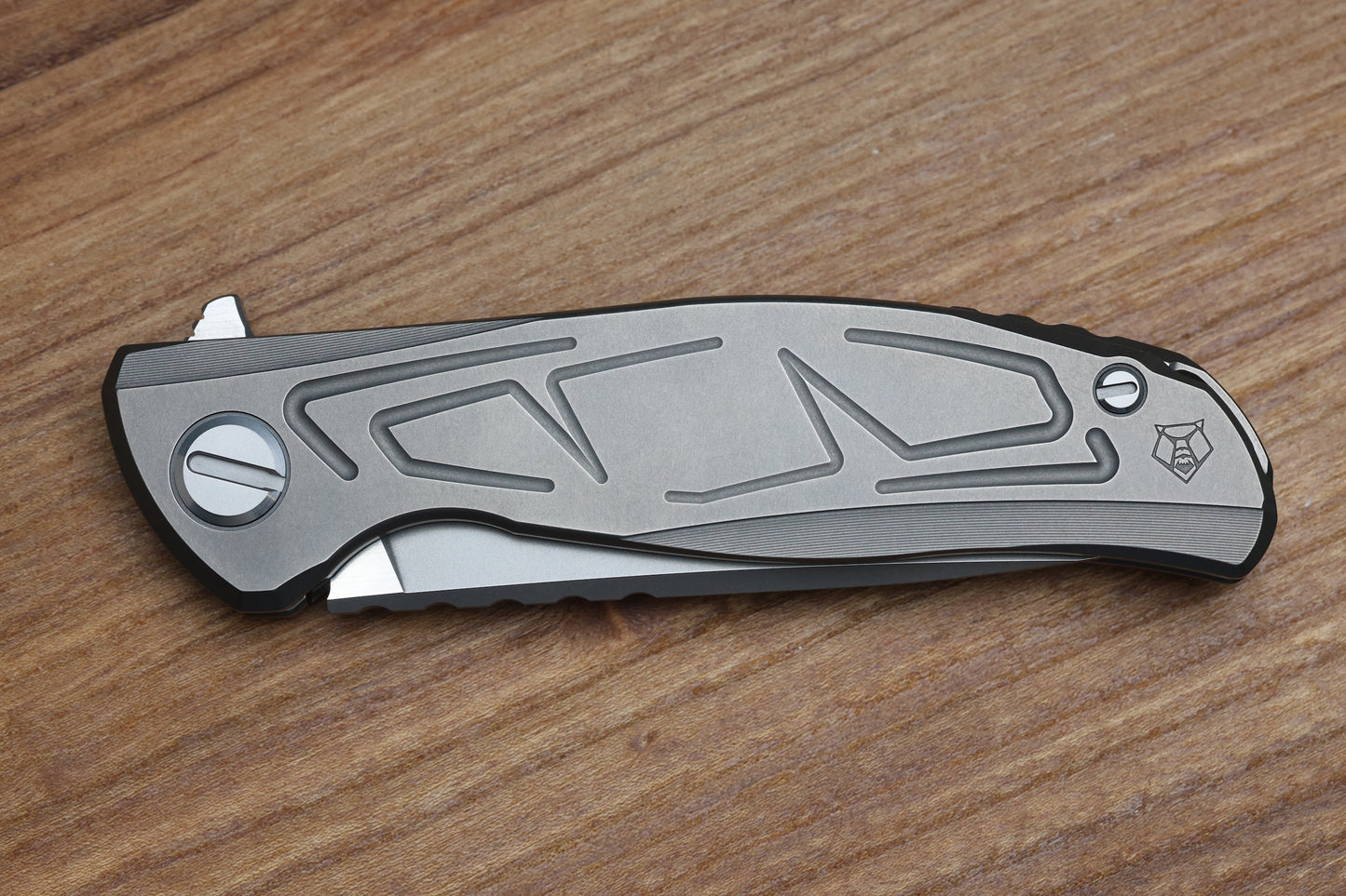 SHIROGOROV KNIVES F95 BRACES - S90V BLADE - TITANIUM HANDLE - WASHERS