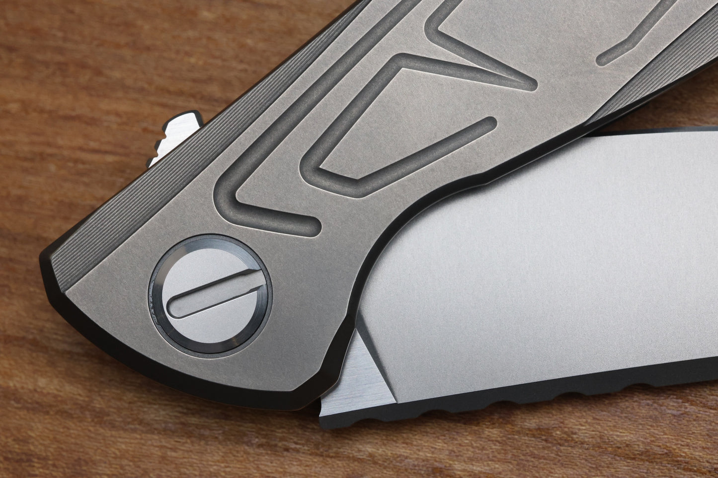 SHIROGOROV KNIVES F95 BRACES - S90V BLADE - TITANIUM HANDLE - WASHERS