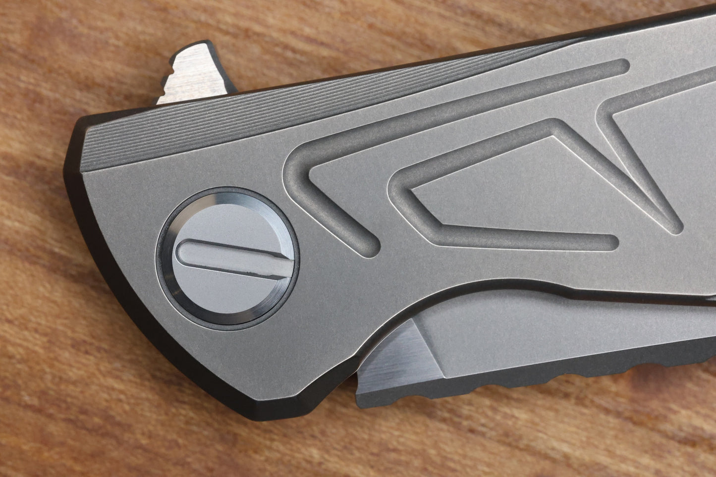 SHIROGOROV KNIVES F95 BRACES - S90V BLADE - TITANIUM HANDLE - WASHERS