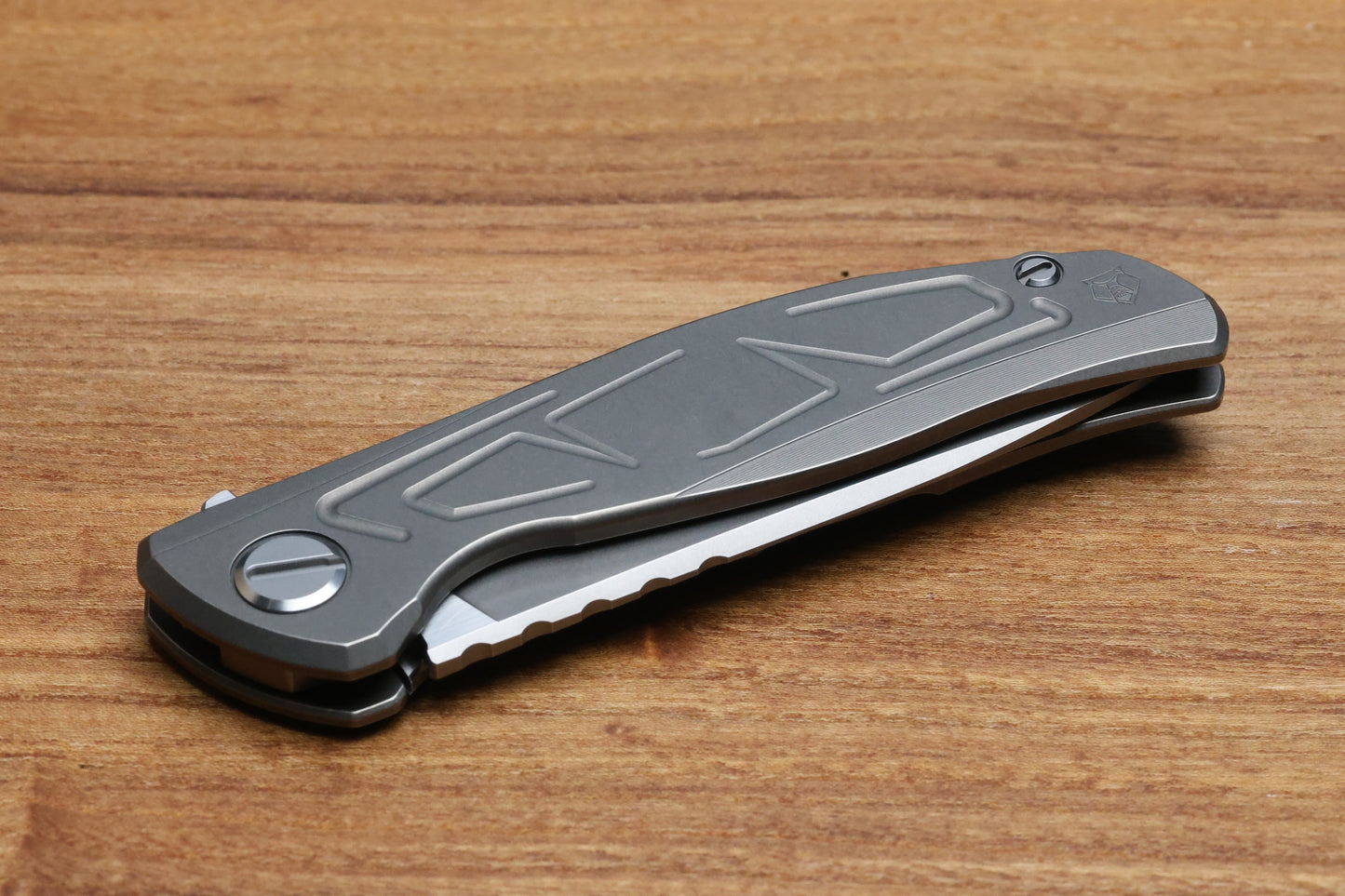 SHIROGOROV KNIVES F95 BRACES - S90V BLADE - TITANIUM HANDLE - WASHERS