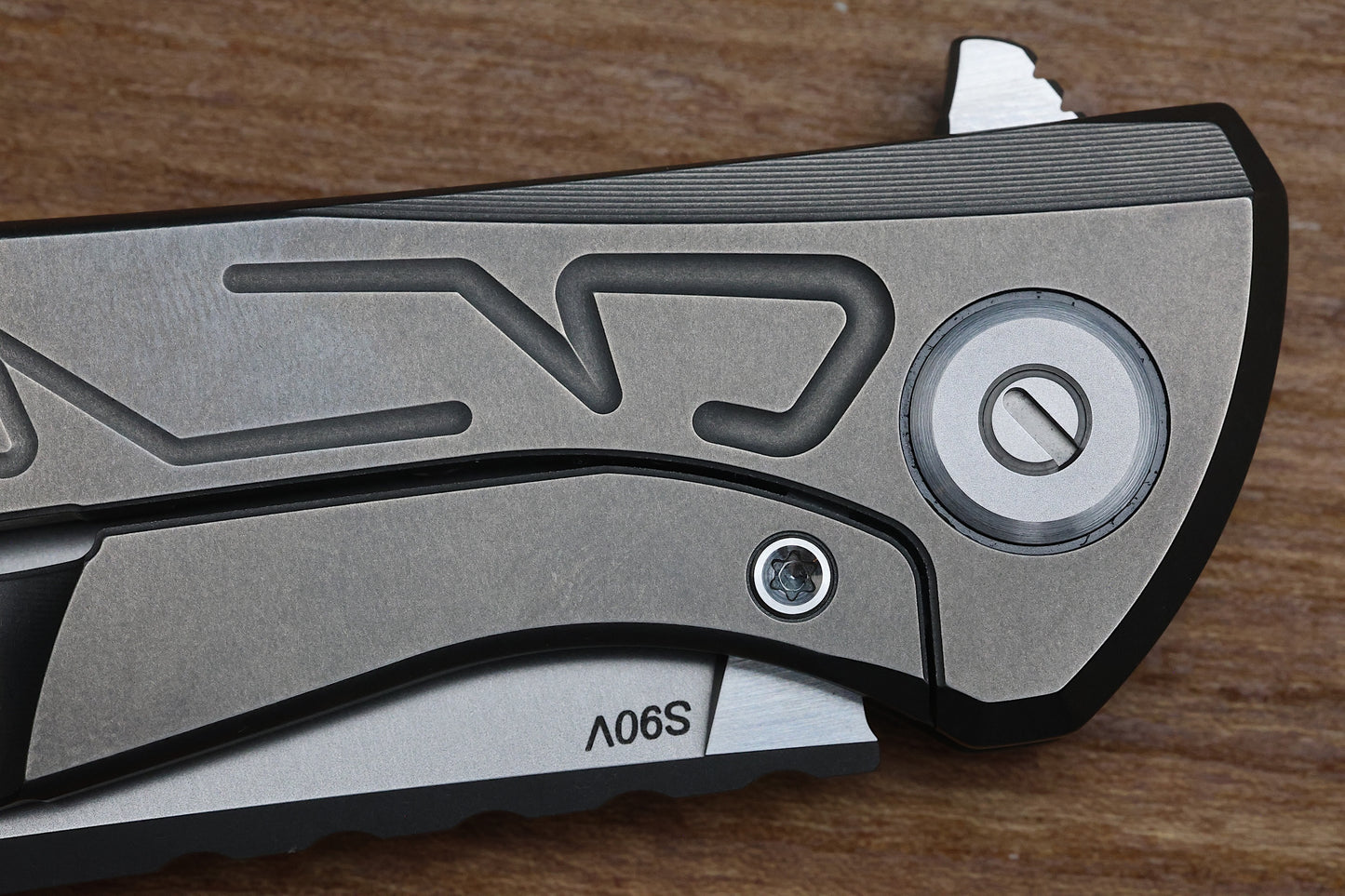 SHIROGOROV KNIVES F95 BRACES - S90V BLADE - TITANIUM HANDLE - WASHERS