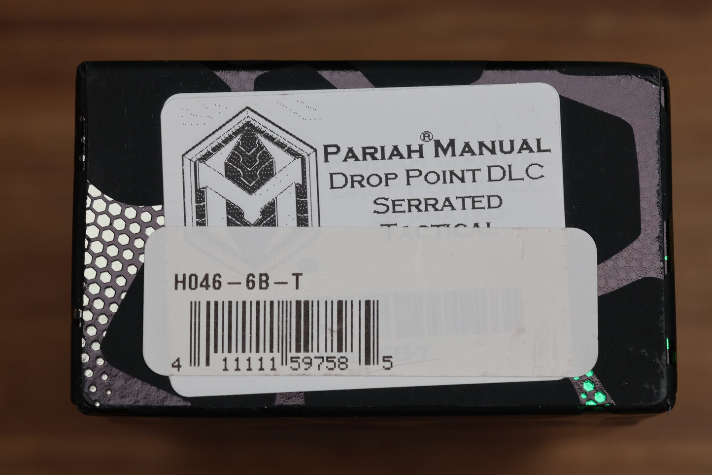 HERETIC KNIVES PARIAH MANUAL - DROP POINT DLC SERRATED TACTICAL H046-6B-T