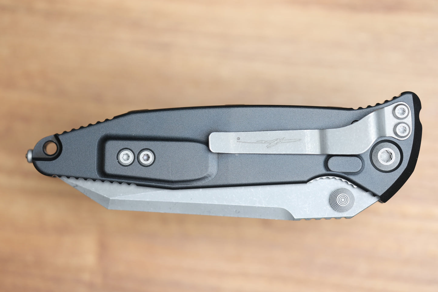 MICROTECH SOCOM ELITE WARCOM W/ BLACK HANDLES & APOCALYPTIC 259-10APS