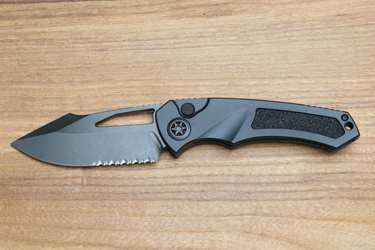 HERETIC KNIVES PARIAH MANUAL - DROP POINT DLC SERRATED TACTICAL H046-6B-T