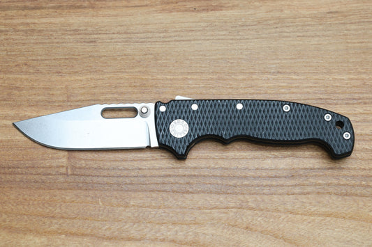 DEMKO KNIVES MG AD20S W/TEXTURED BLACK G10 HANDLES & MAGNACUT CLIP POINT BLADE