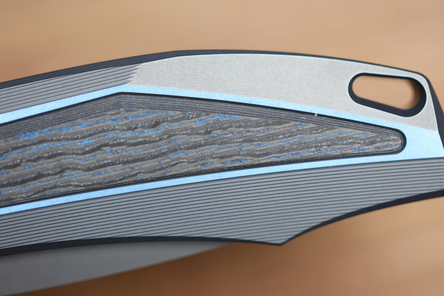 SHIROGOROV STORMY KMP (RKMP) - S90V BLADE - TITANIUM/WIND & RAIN CARBOTI HANDLE - SRRBS (CHARLES MARLOWE DESIGN)