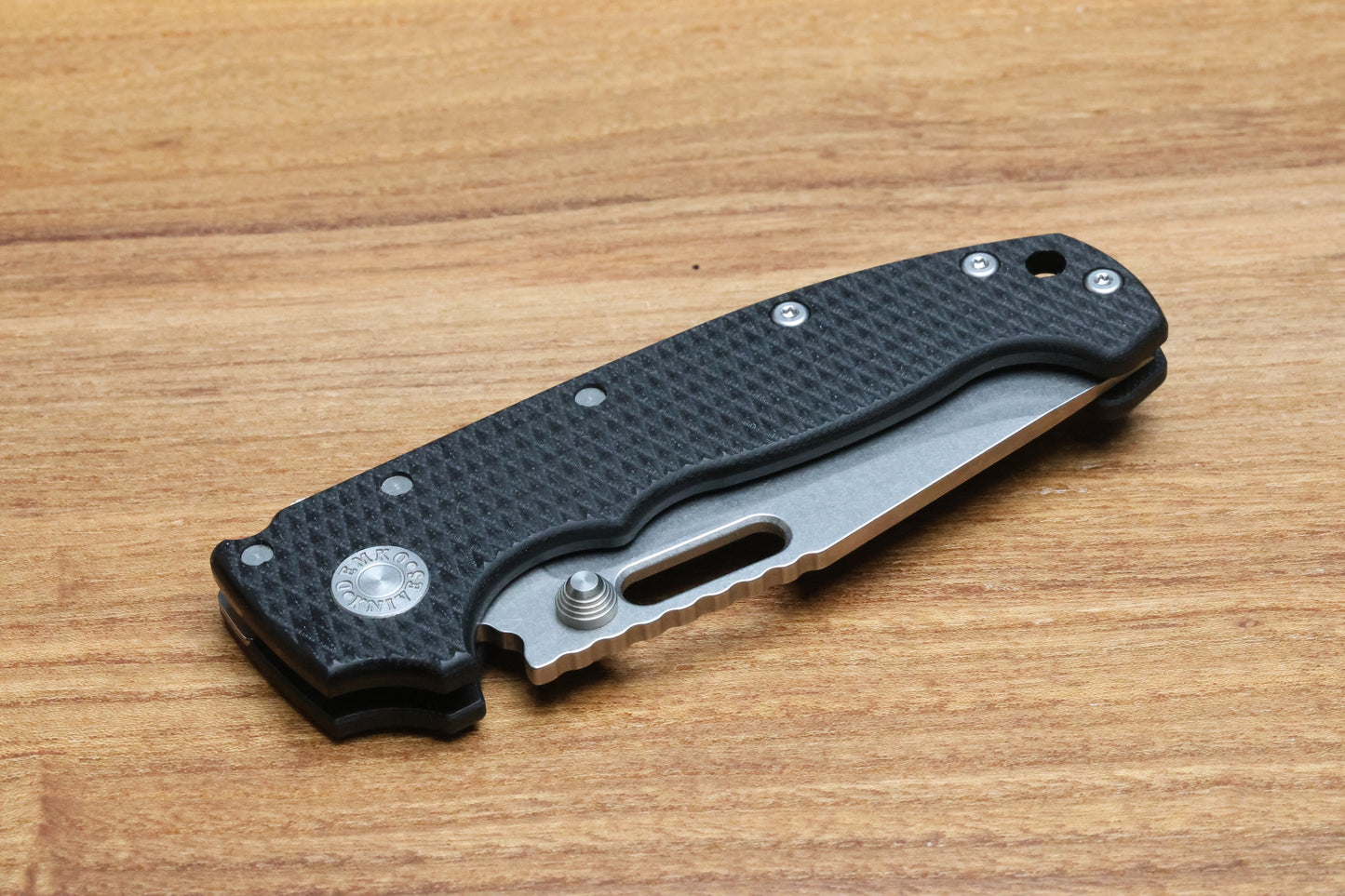 DEMKO KNIVES MG AD20S W/TEXTURED BLACK G10 HANDLES & MAGNACUT CLIP POINT BLADE