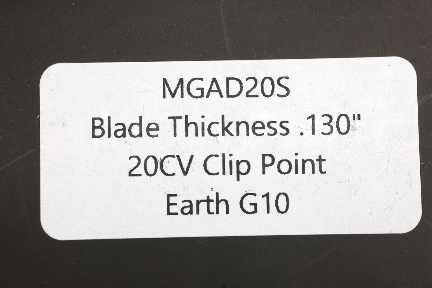 DEMKO KNIVES MG AD20S W/TEXTURED EARTH G10 HANDLE & 20CV CLIP POINT BLADE