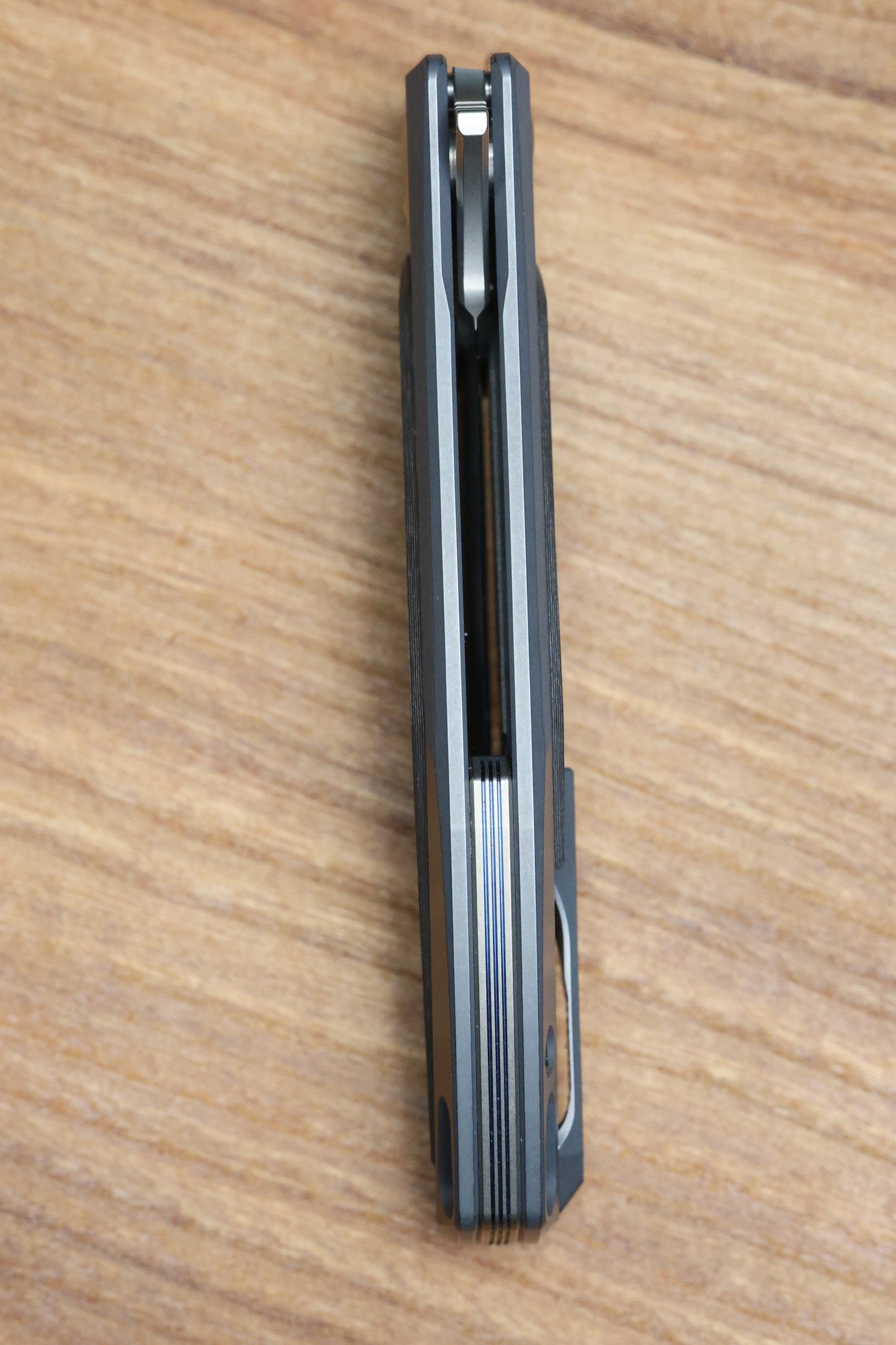 SHIROGOROV STORMY KMP (RKMP) - S90V BLADE - TITANIUM/WIND & RAIN CARBOTI HANDLE - SRRBS (CHARLES MARLOWE DESIGN)