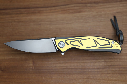 SHIROGOROV F95 BRACES GREY/YELLOW TITANIUM HANDLES & VANAX37 SPECIAL EDITION W/ ZAIKA TOOL