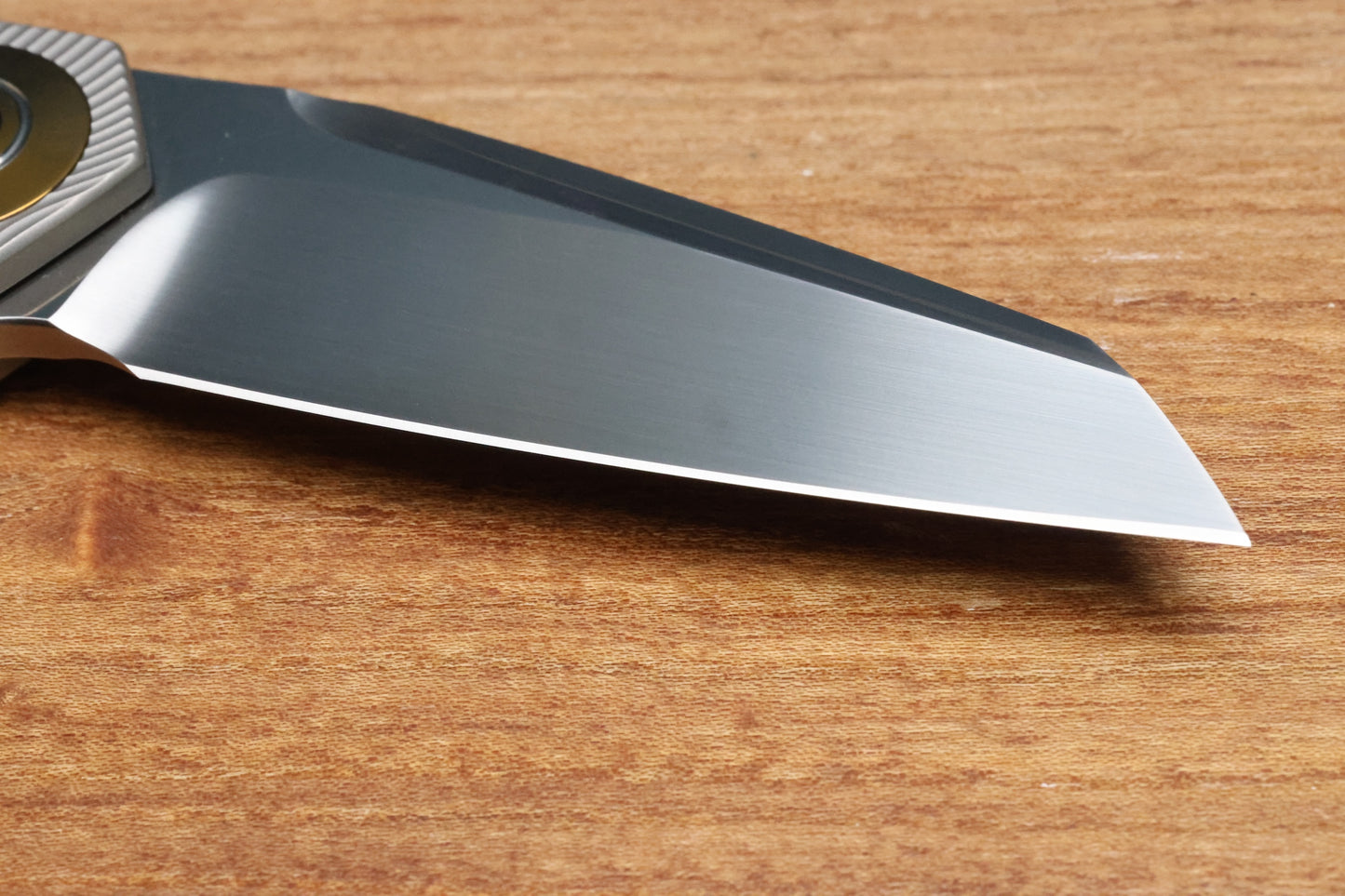 SKIFF MADE BLADES - DRIFTER #62 - MILLED TITANIUM SCALES CPM154 SATIN BLADE