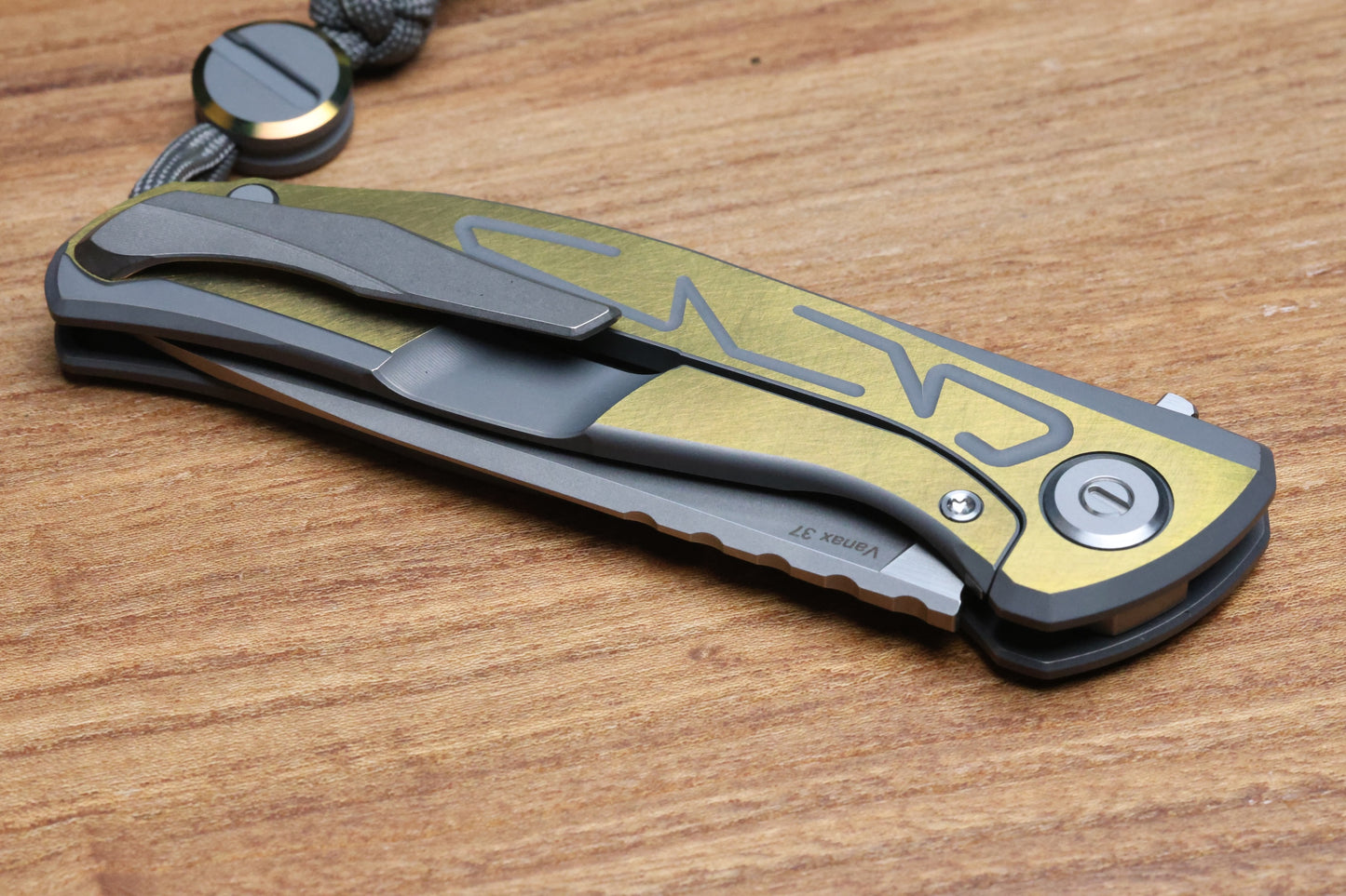 SHIROGOROV F95 BRACES GREY/YELLOW TITANIUM HANDLES & VANAX37 SPECIAL EDITION W/ ZAIKA TOOL