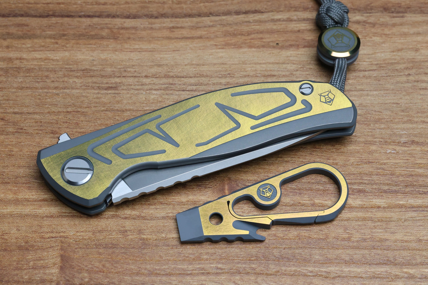 SHIROGOROV F95 BRACES GREY/YELLOW TITANIUM HANDLES & VANAX37 SPECIAL EDITION W/ ZAIKA TOOL
