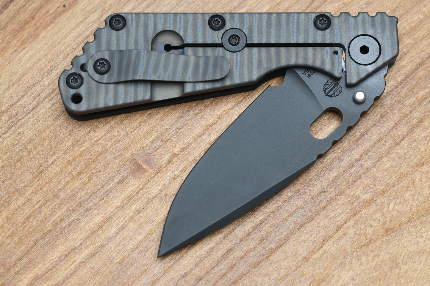 STRIDER KNIVES - SMF - FLAG PATTERN PD#1  BLADE