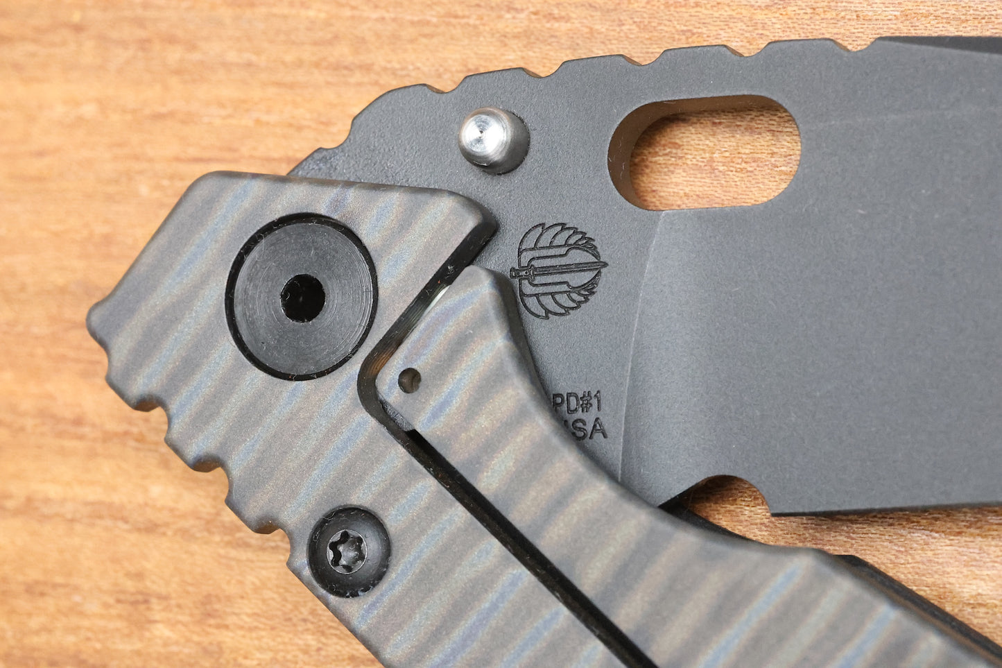 STRIDER KNIVES - SMF - FLAG PATTERN PD#1  BLADE