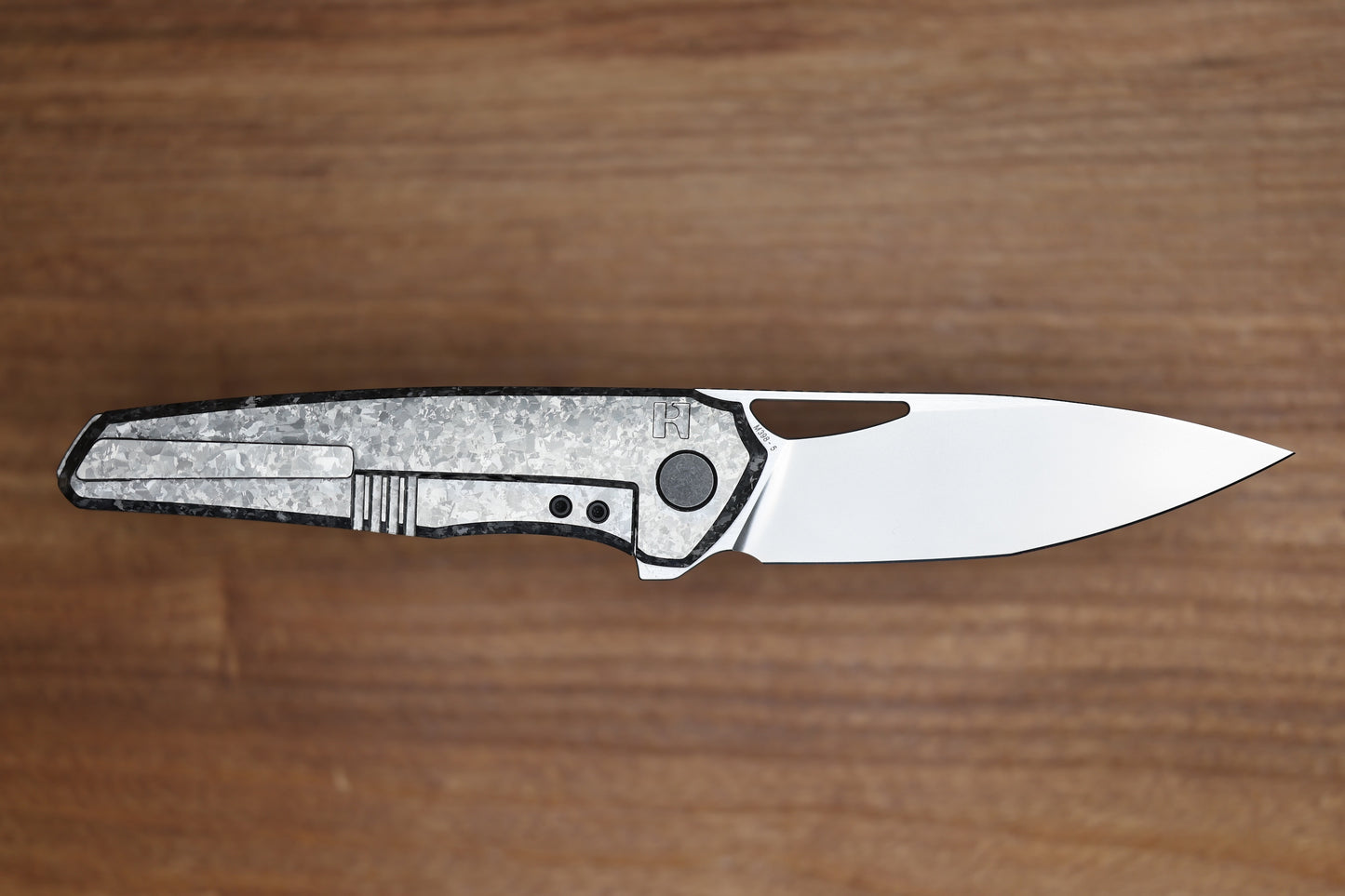 CUSTOM KNIFE FACTORY TASCA CRYSTAL TITANIUM HANDLES & M398