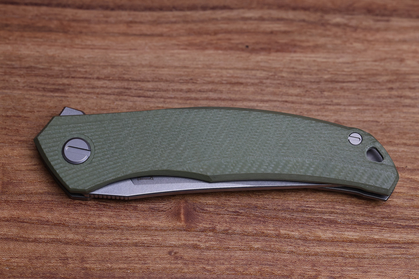 SHIROGOROV URSUS QUANTIUM – CROMAX PM BLADE – OLIVE GREEN G10 HANDLE – MRBS