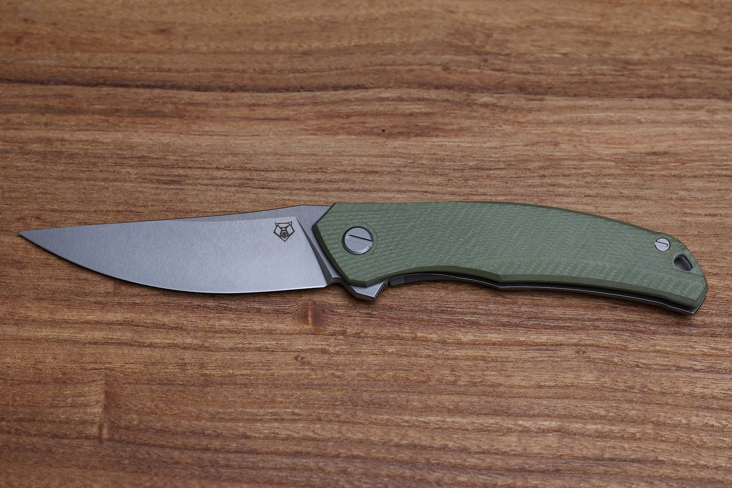 SHIROGOROV URSUS QUANTIUM – CROMAX PM BLADE – OLIVE GREEN G10 HANDLE – MRBS