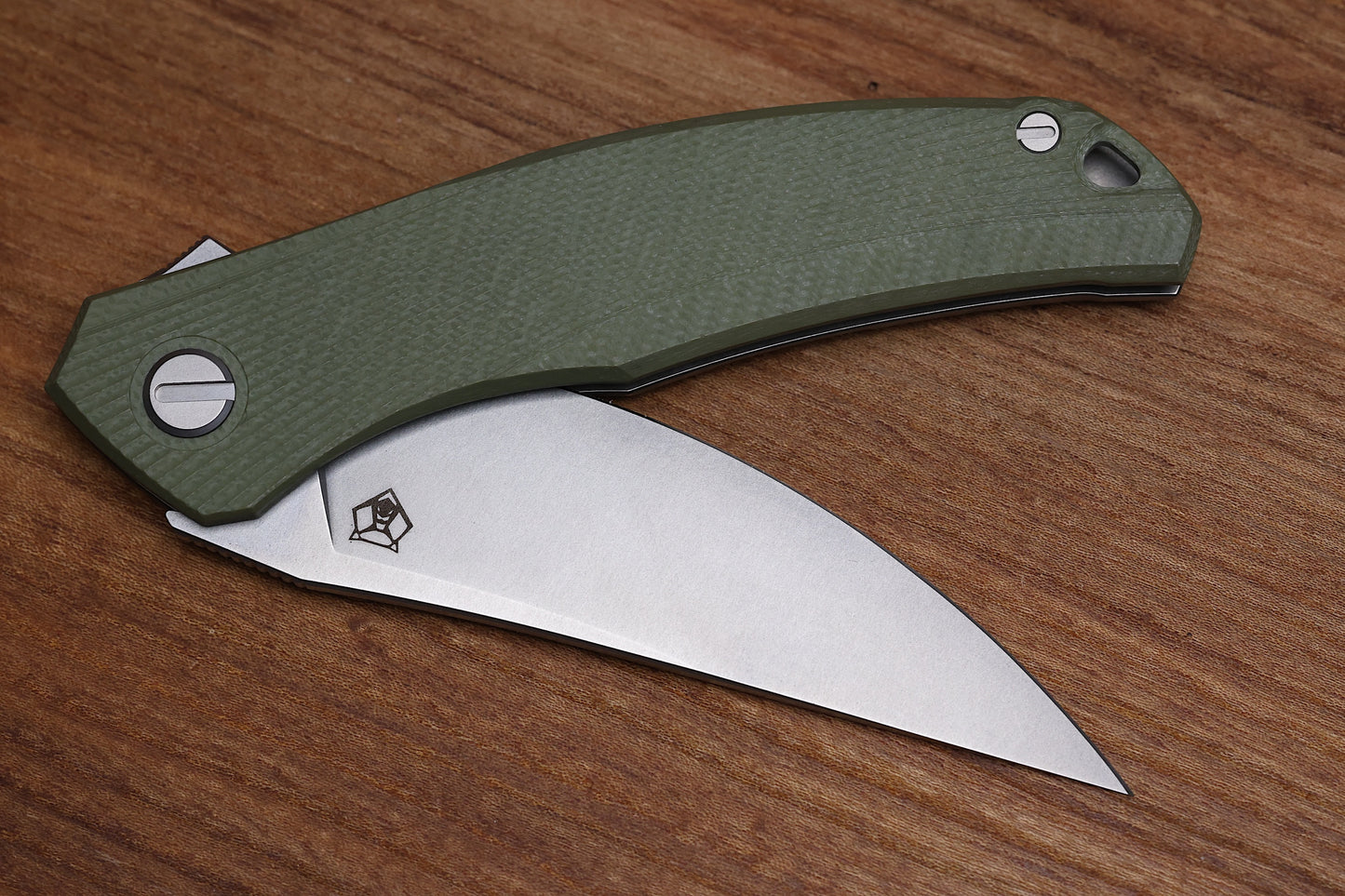 SHIROGOROV URSUS QUANTIUM – CROMAX PM BLADE – OLIVE GREEN G10 HANDLE – MRBS