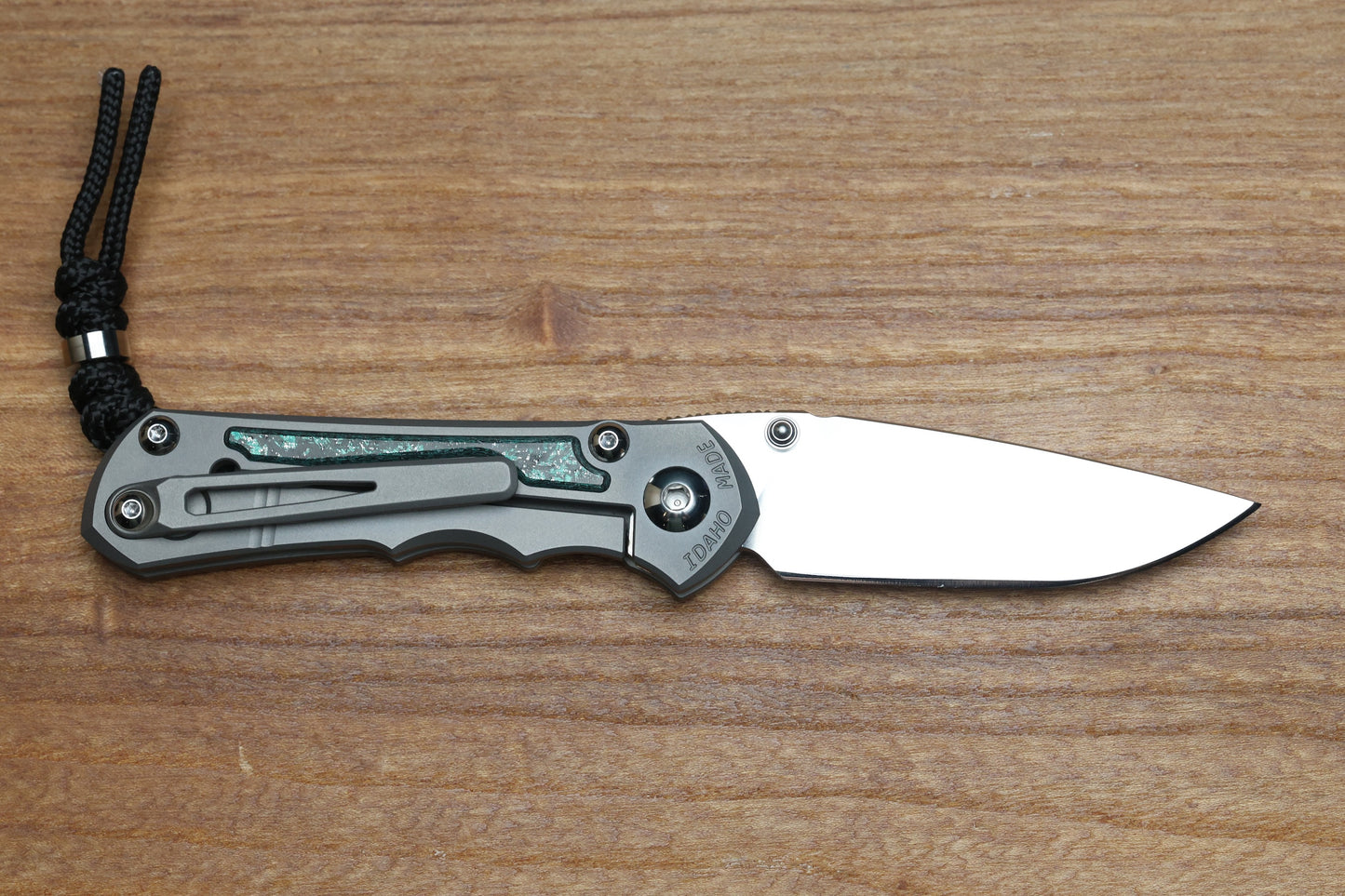 CHRIS REEVE SMALL INKOSI - TEAL MAGNETIC CARBOTI INLAY - DROP POINT CPM MAGNACUT BLADE - MIM CLIP