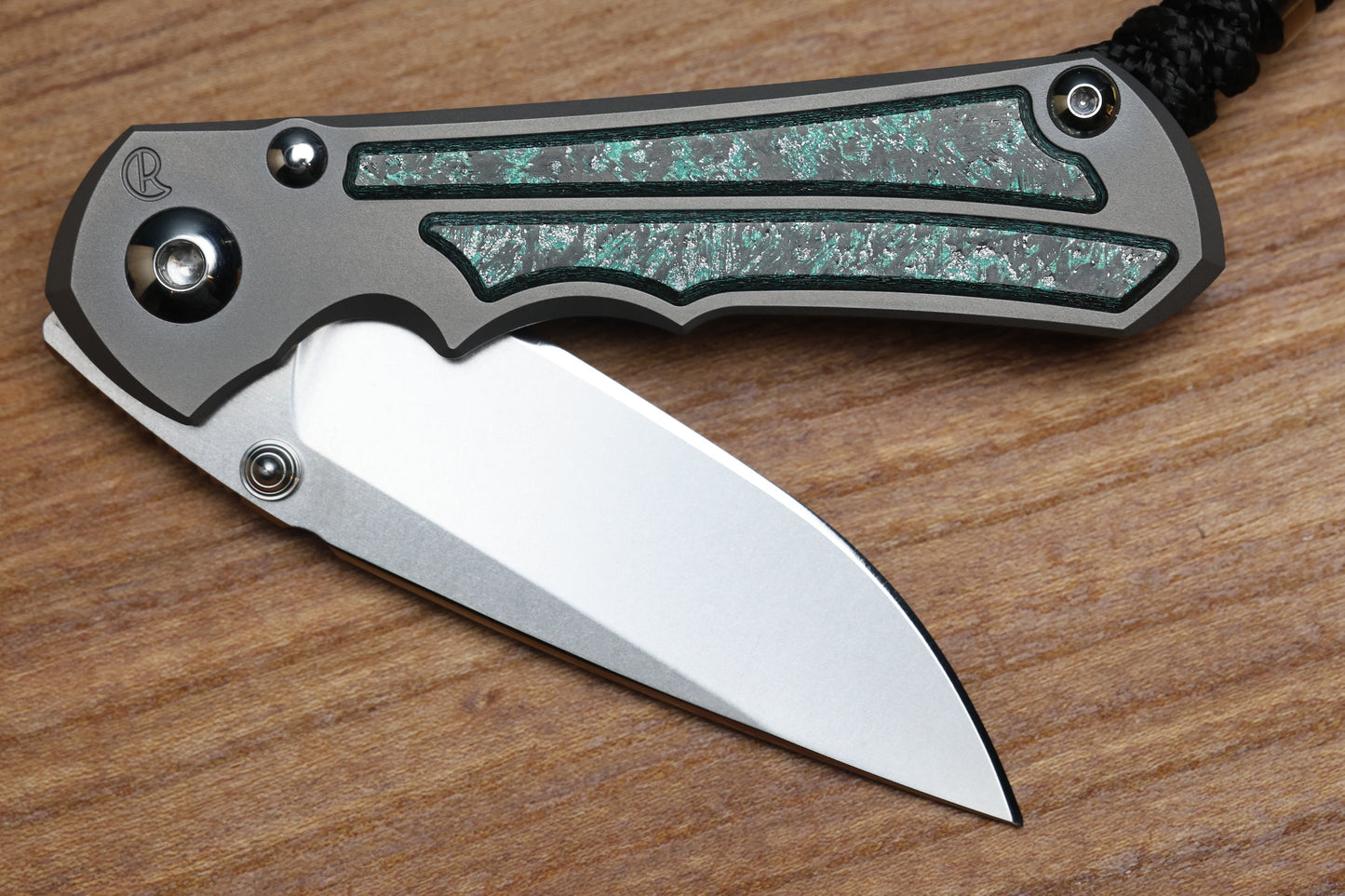 CHRIS REEVE SMALL INKOSI - TEAL MAGNETIC CARBOTI INLAY - DROP POINT CPM MAGNACUT BLADE - MIM CLIP