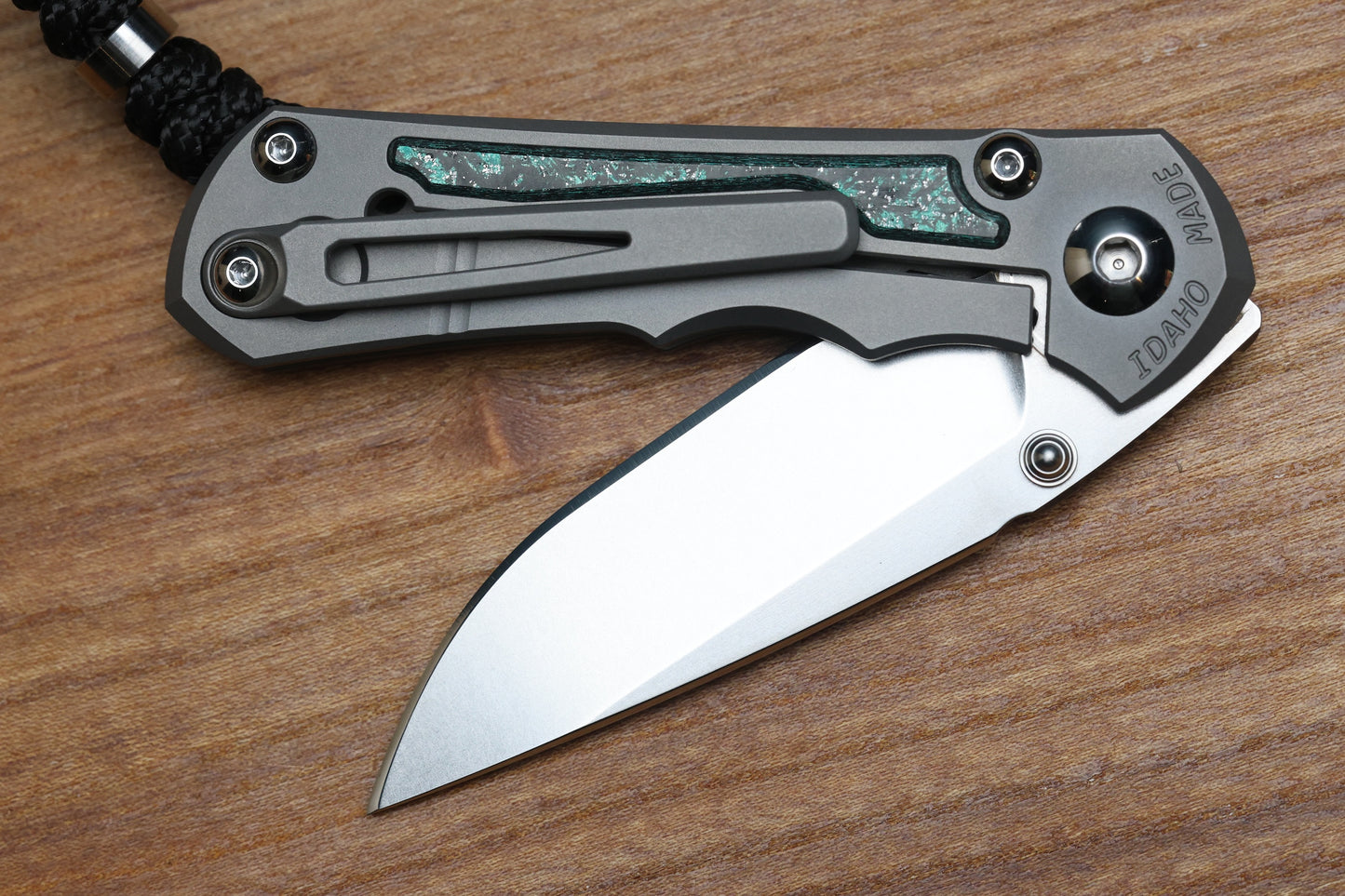 CHRIS REEVE SMALL INKOSI - TEAL MAGNETIC CARBOTI INLAY - DROP POINT CPM MAGNACUT BLADE - MIM CLIP