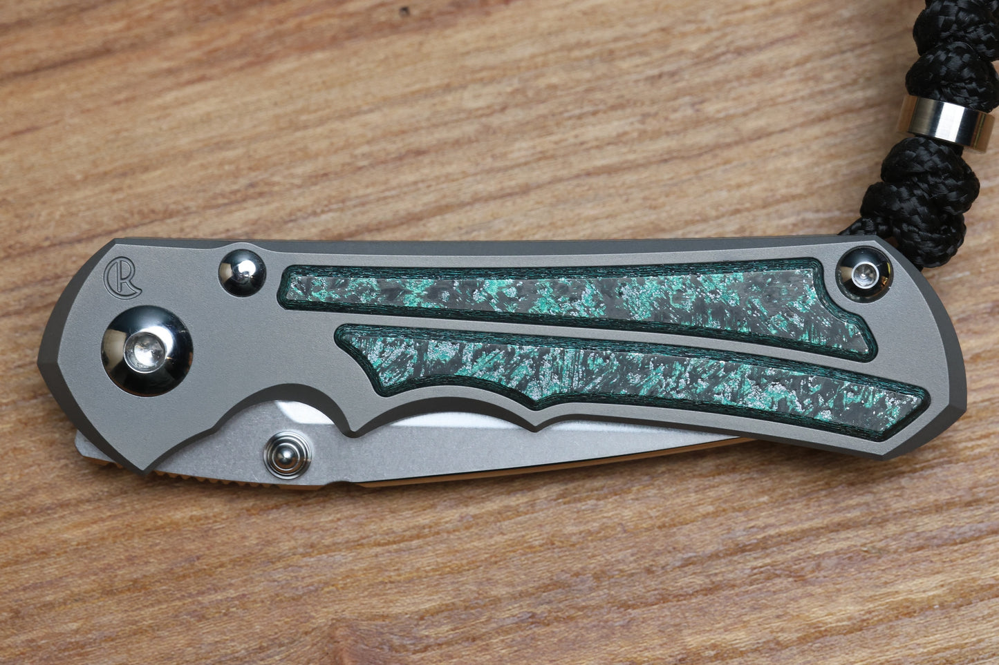 CHRIS REEVE SMALL INKOSI - TEAL MAGNETIC CARBOTI INLAY - DROP POINT CPM MAGNACUT BLADE - MIM CLIP