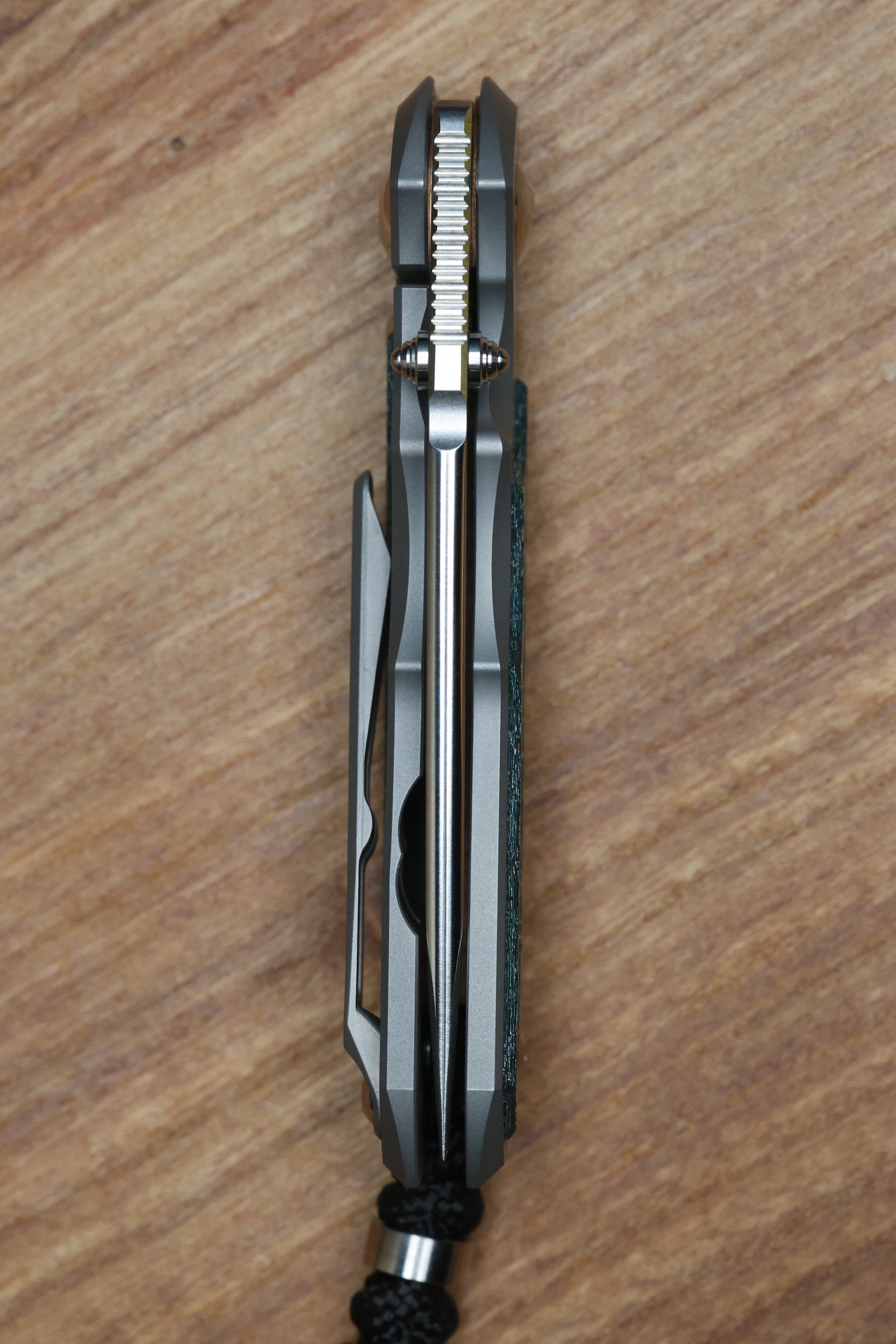 CHRIS REEVE SMALL INKOSI - TEAL MAGNETIC CARBOTI INLAY - DROP