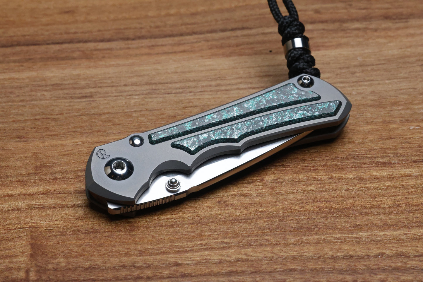 CHRIS REEVE SMALL INKOSI - TEAL MAGNETIC CARBOTI INLAY - DROP POINT CPM MAGNACUT BLADE - MIM CLIP