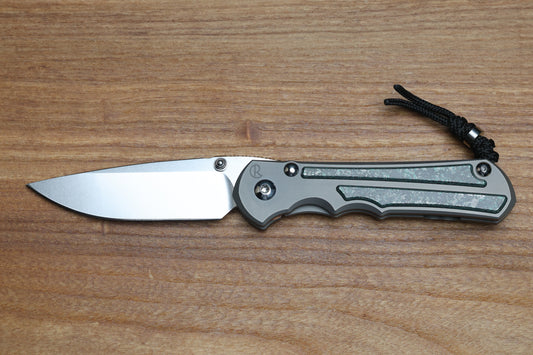 CHRIS REEVE LARGE INKOSI - TEAL MAGNETIC CARBOTI INLAY - DROP POINT CPM MAGNACUT BLADE - MIM CLIP