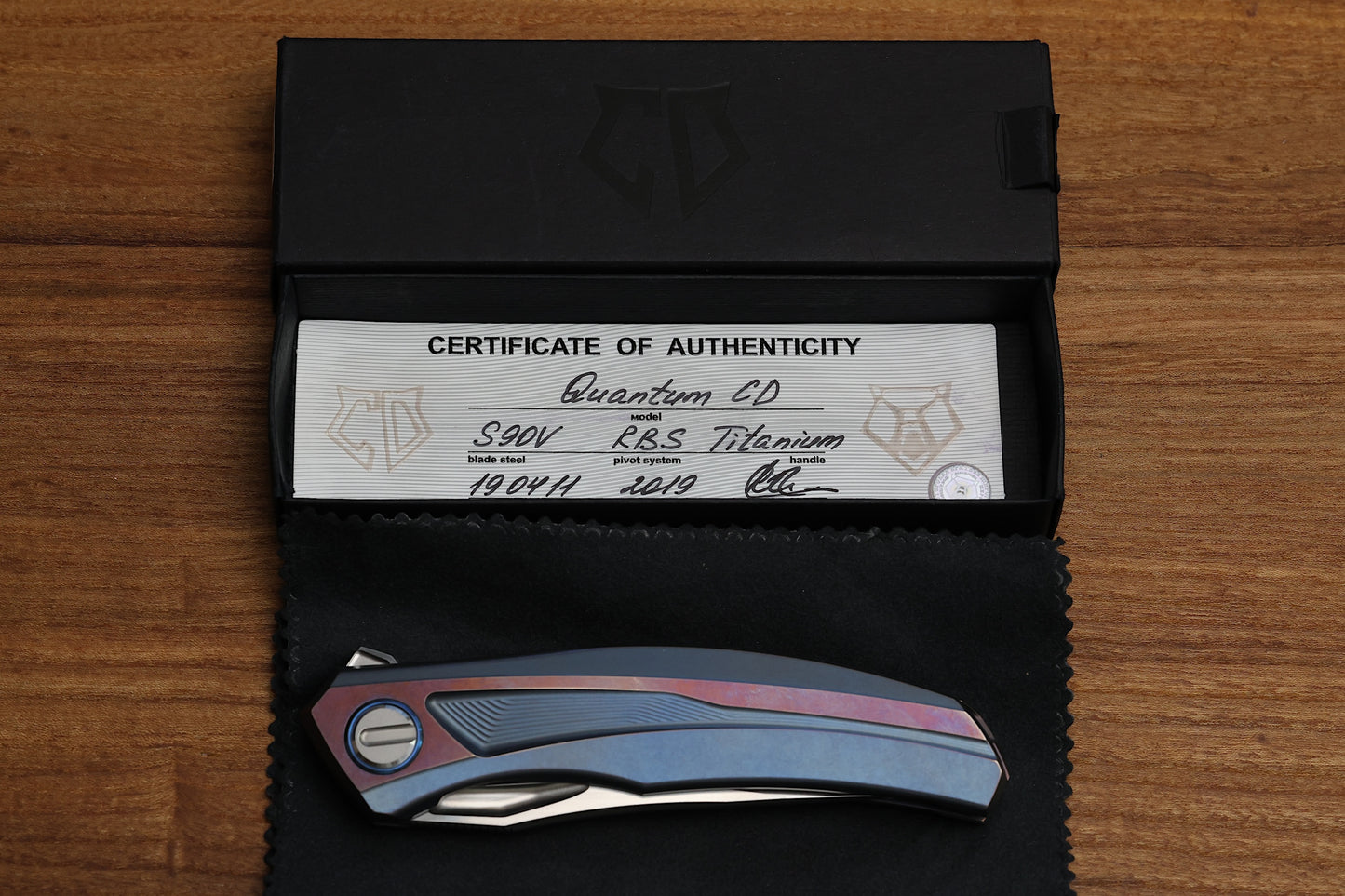 SHIROGOROV QUANTUM BLUE CUSTOM DIVISION S90V BLADE