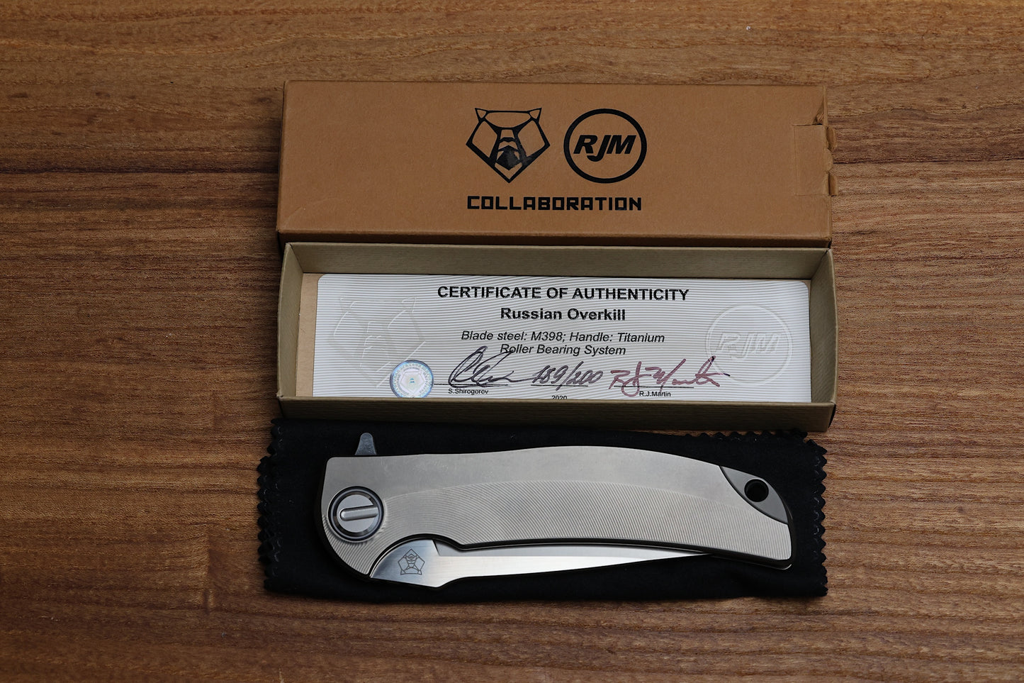 SHIROGOROV LIMITED EDITION RJ MARTIN RUSSIAN OVERKILL M398 BLADE