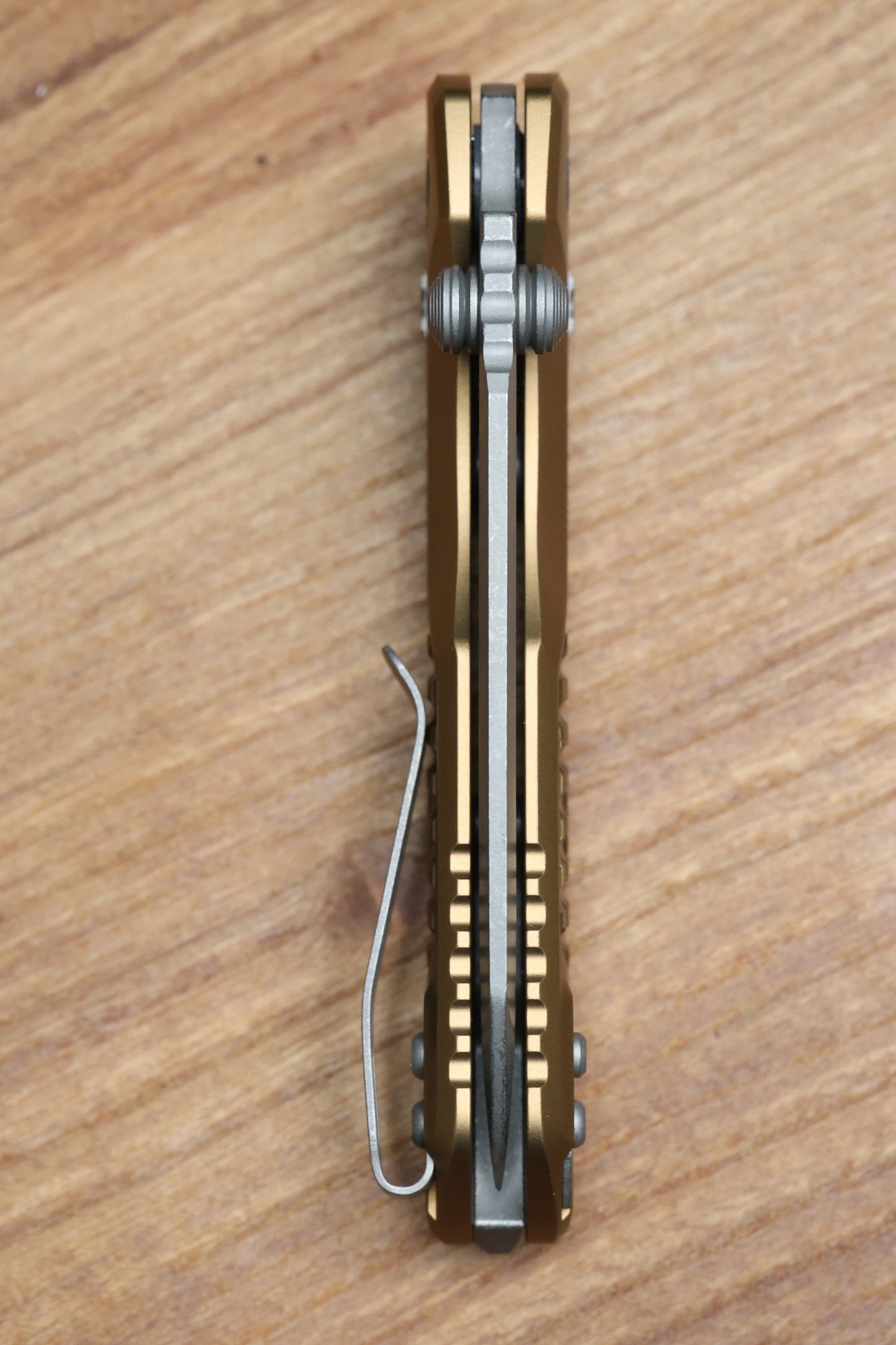 MICROTECH MSI RAM LOK MINI TAN FRAG ALUMINUM HANDLES W/ APOCALYPTIC M390MK 210M-10FRTA