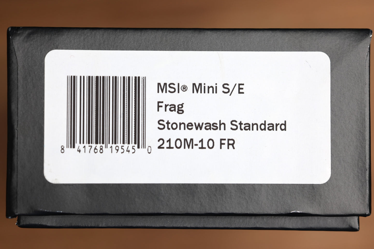 MICROTECH MSI RAM LOK MINI BLACK FRAG ALUMINUM HANDLES W/ STONEWASH M390MK 210M-10FR