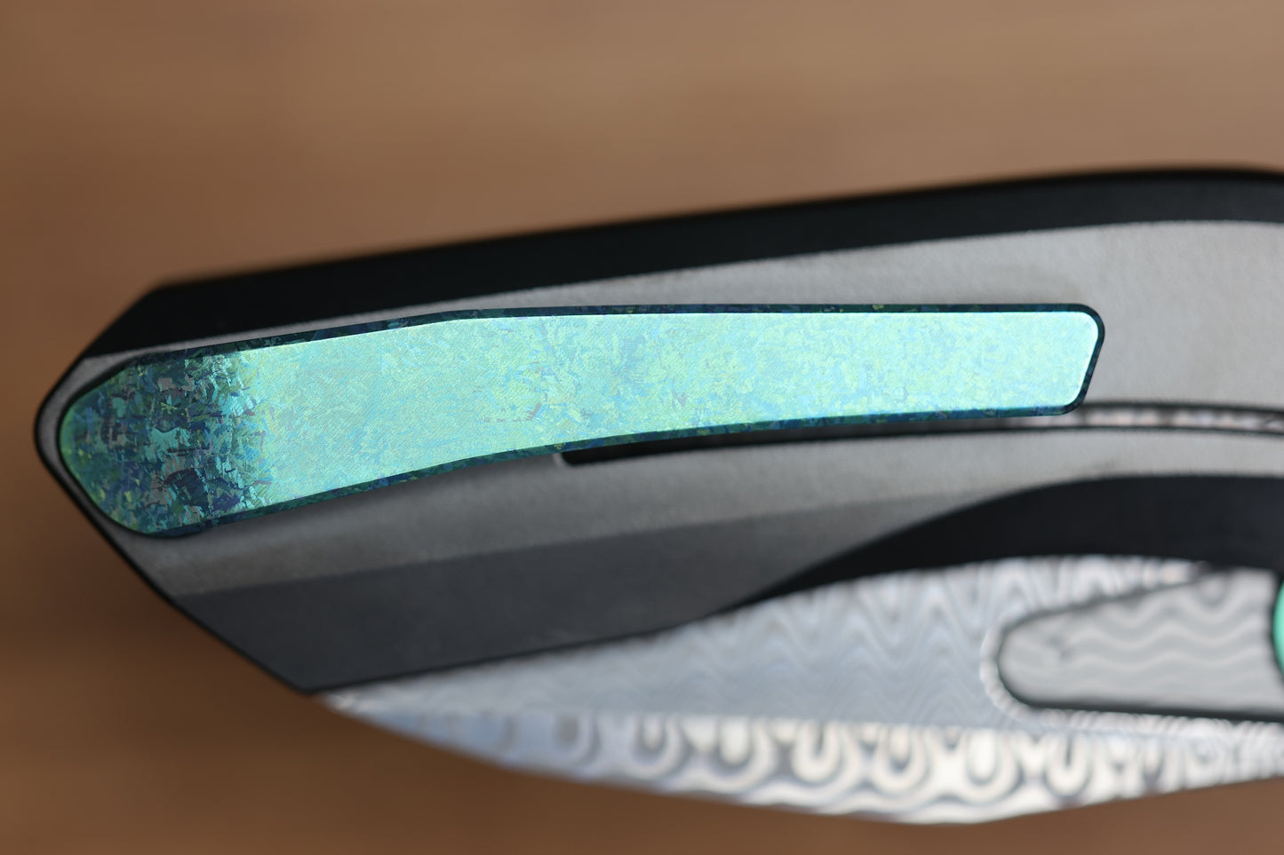 REATE KNIVES VK-FROK DLC TITANIUM HANDLE DAMASTEEL BLADE