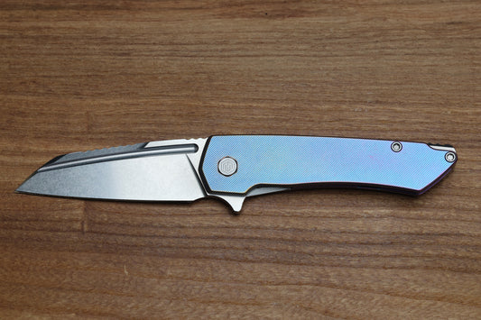 MACHINEWISE MOJAVE #608 - DISTRESSED TEXTURED TITANIUM AND S90V BLADE