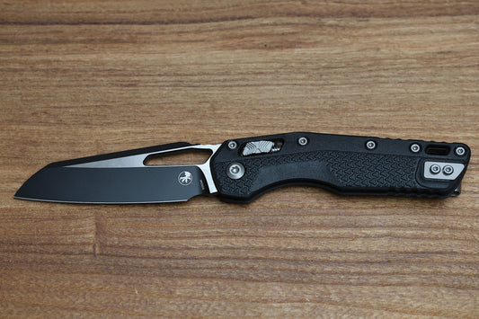 MICROTECH KNIVES MSI RAM LOK BLACK POLYMER & BLACK M390MK 210T-1 PMBK