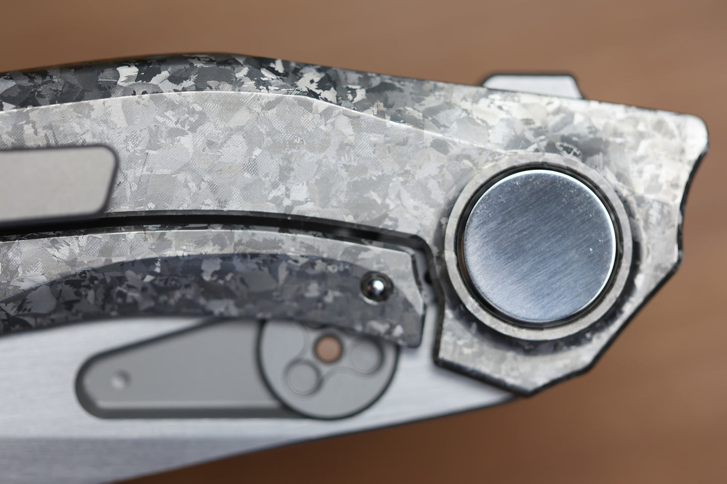 REATE KNIVES VK-FROK CRYSTAL TITANIUM HANDLE W/ HAND RUBBED ELMAX