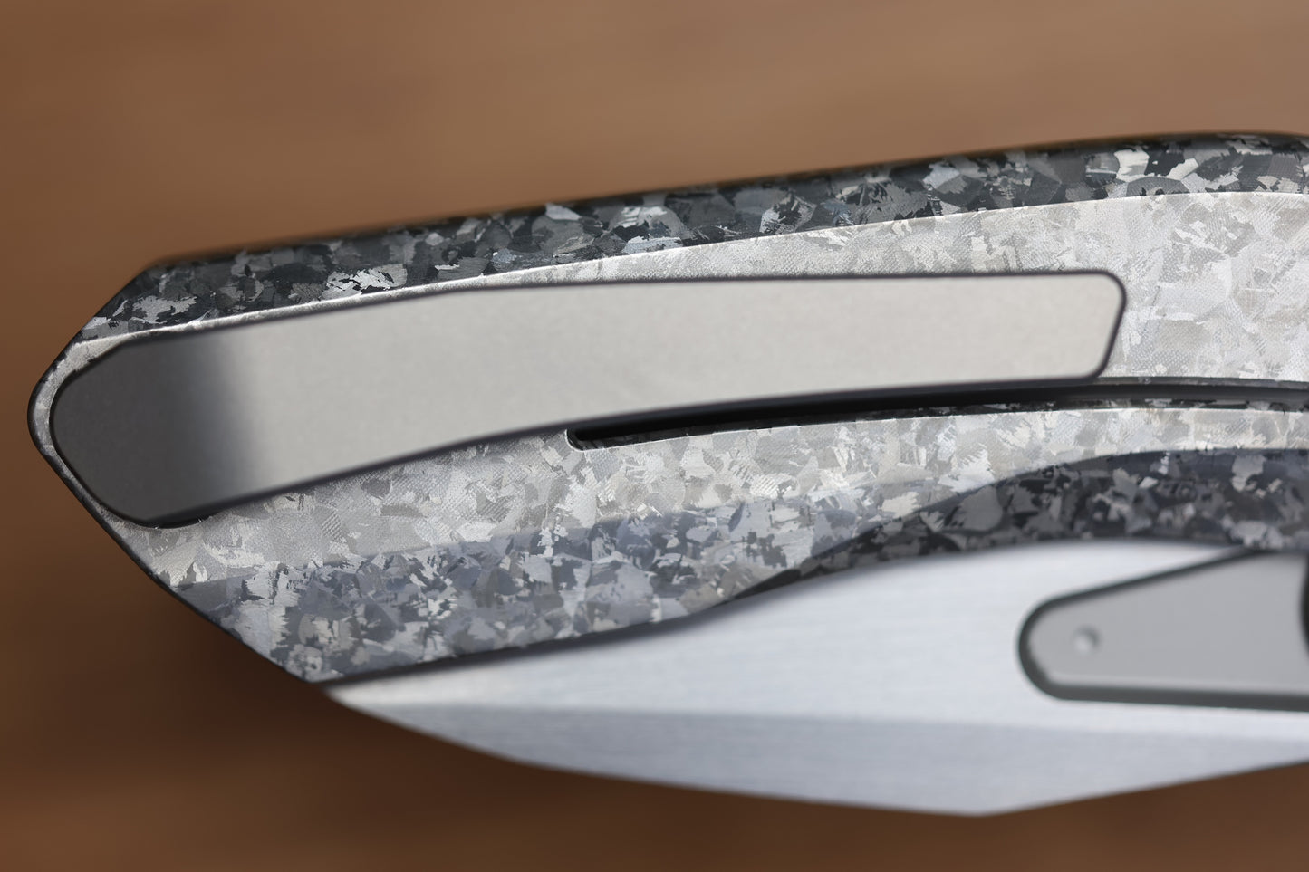 REATE KNIVES VK-FROK CRYSTAL TITANIUM HANDLE W/ HAND RUBBED ELMAX