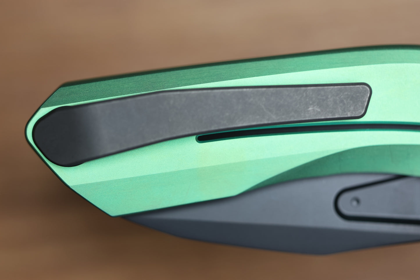 REATE KNIVES VK-FROK GREEN TITANIUM HANDLE DLC ELMAX BLADE
