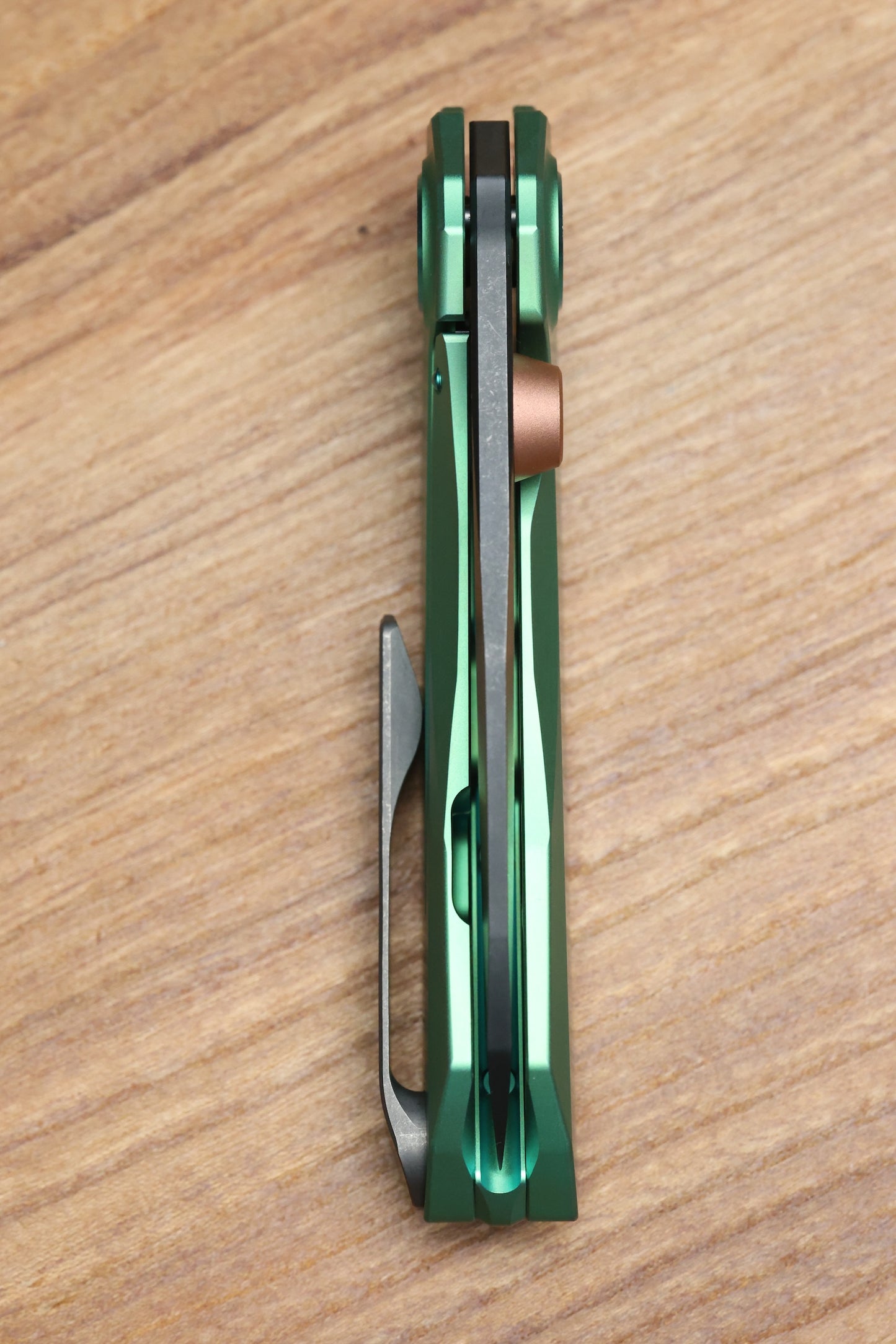 REATE KNIVES VK-FROK GREEN TITANIUM HANDLE DLC ELMAX BLADE