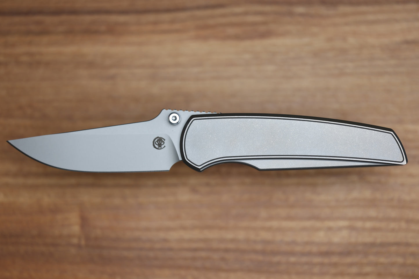 CHAVES KNIVES JAKE MCCOY DISCIPLE STREET STONEWASH TITANIUM INTEGRAL HANDLE & STONEWASH M390