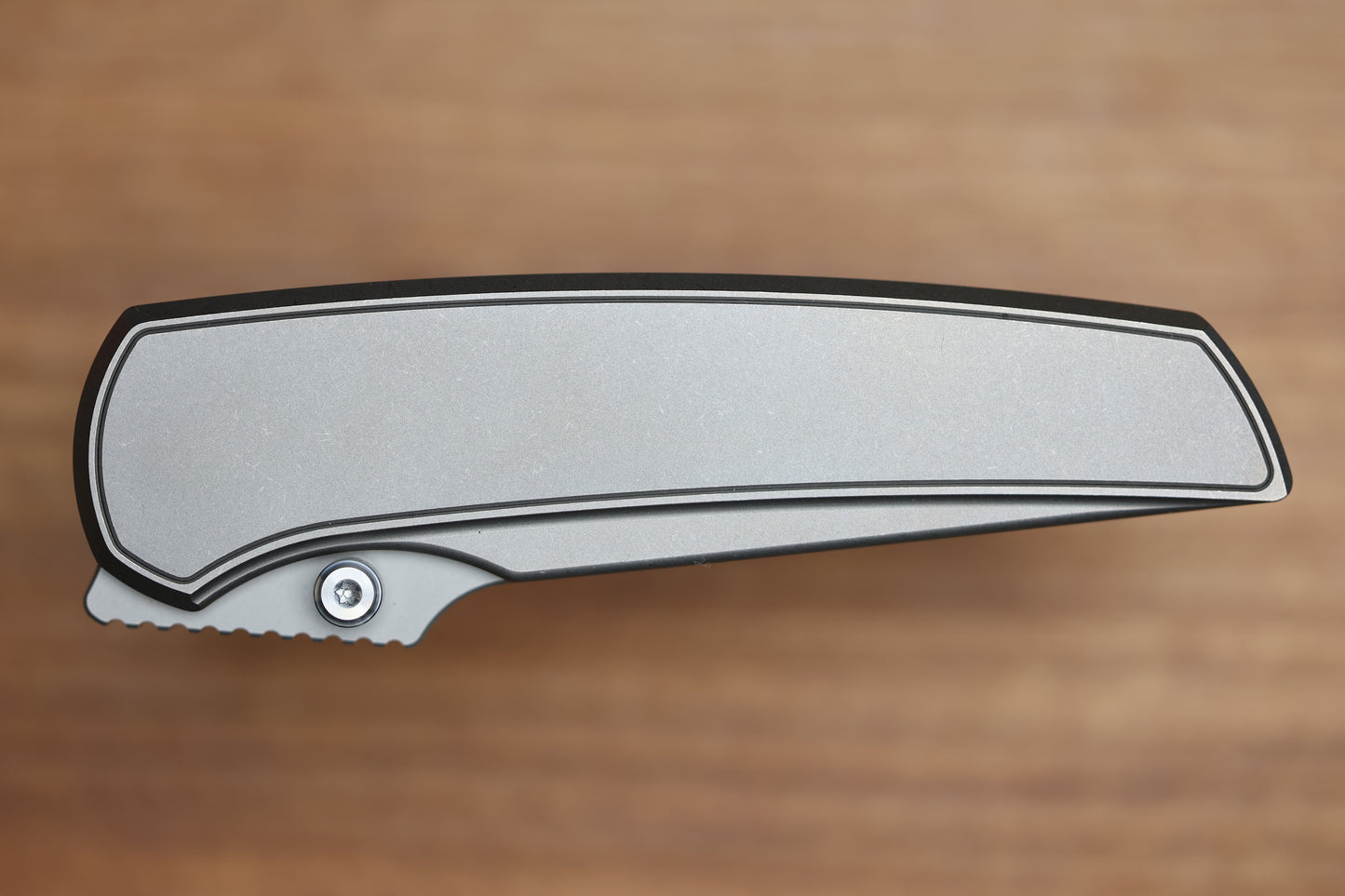 CHAVES KNIVES JAKE MCCOY DISCIPLE STREET STONEWASH TITANIUM INTEGRAL HANDLE & STONEWASH M390