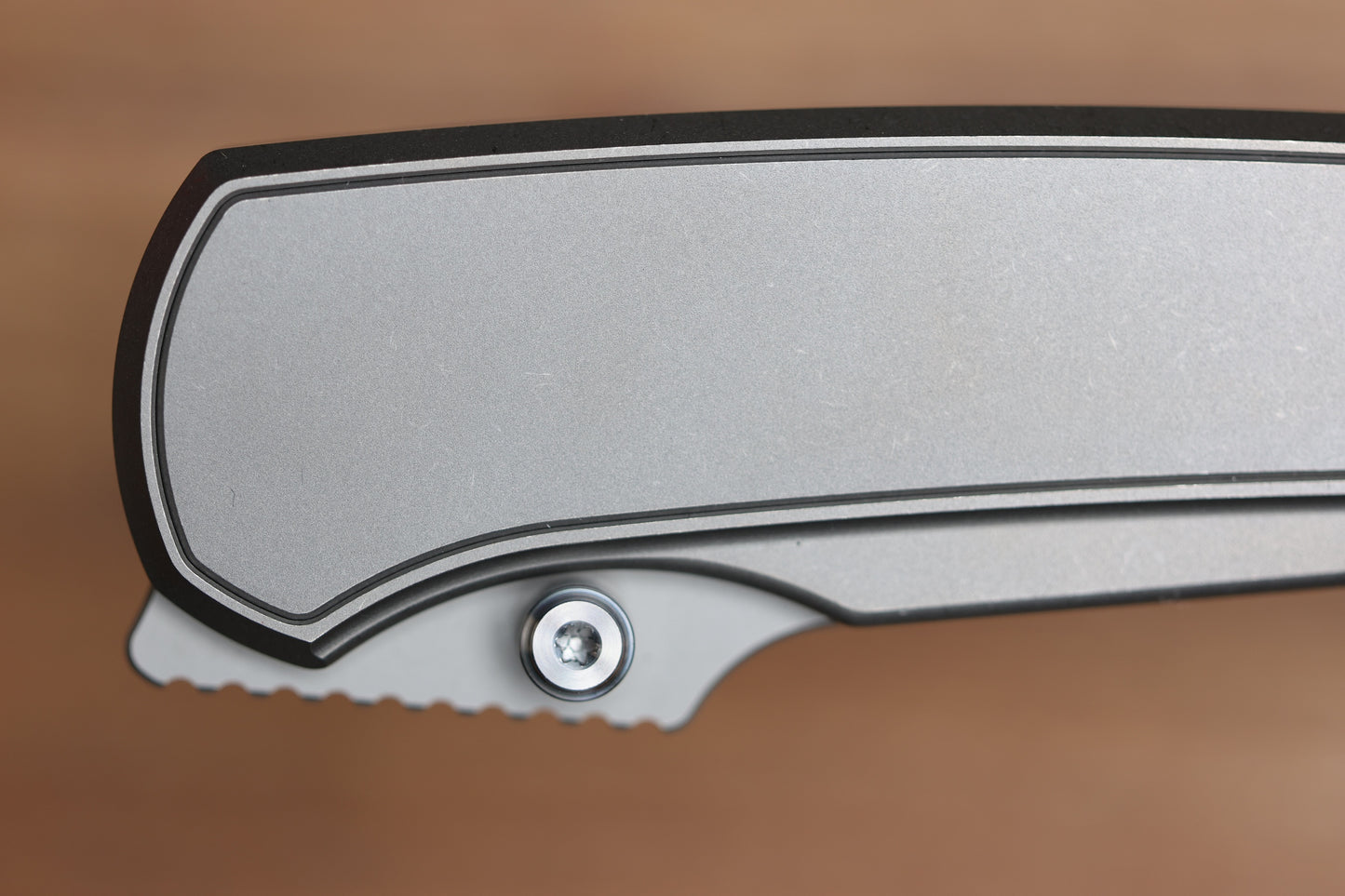 CHAVES KNIVES JAKE MCCOY DISCIPLE STREET STONEWASH TITANIUM INTEGRAL HANDLE & STONEWASH M390