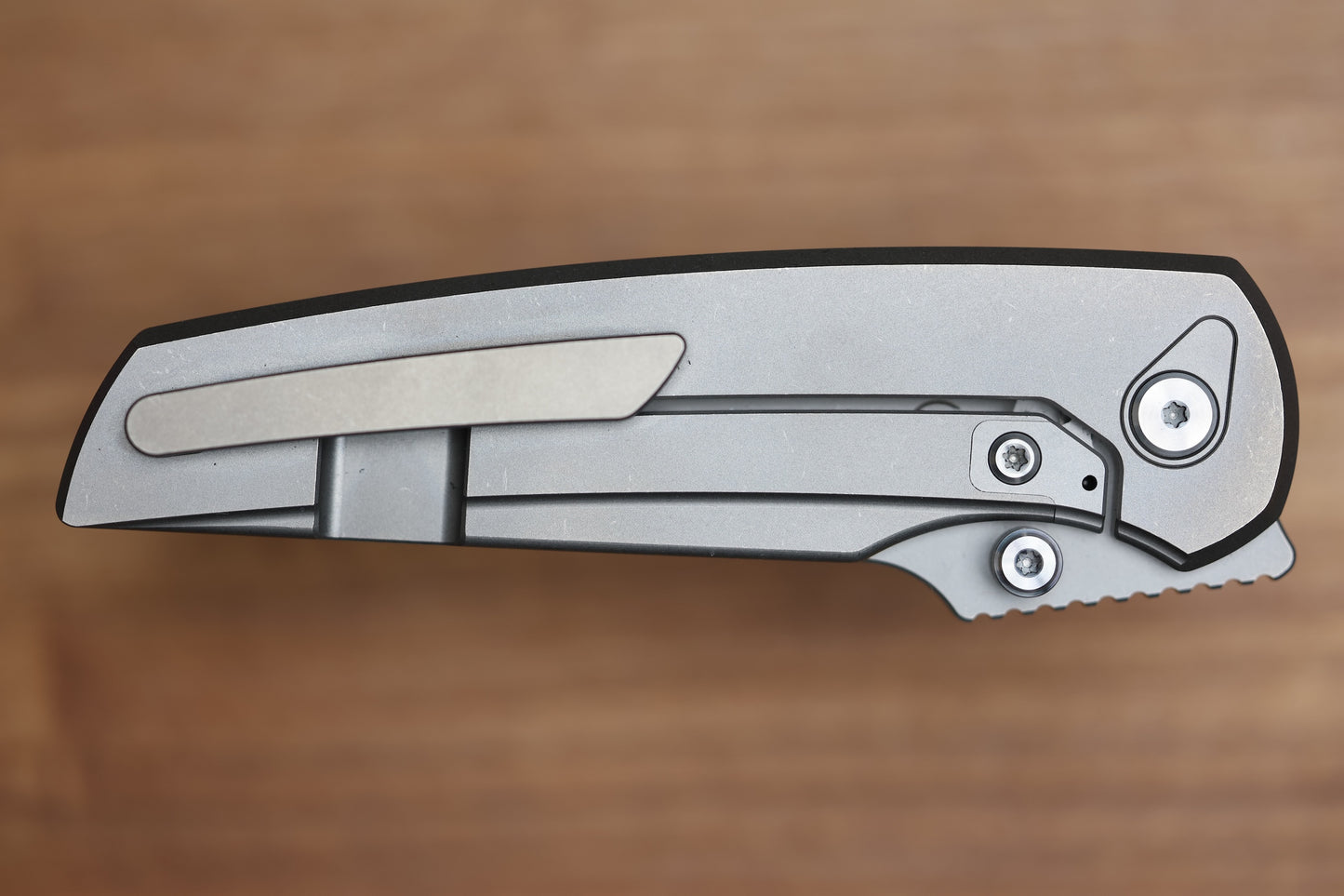 CHAVES KNIVES JAKE MCCOY DISCIPLE STREET STONEWASH TITANIUM INTEGRAL HANDLE & STONEWASH M390