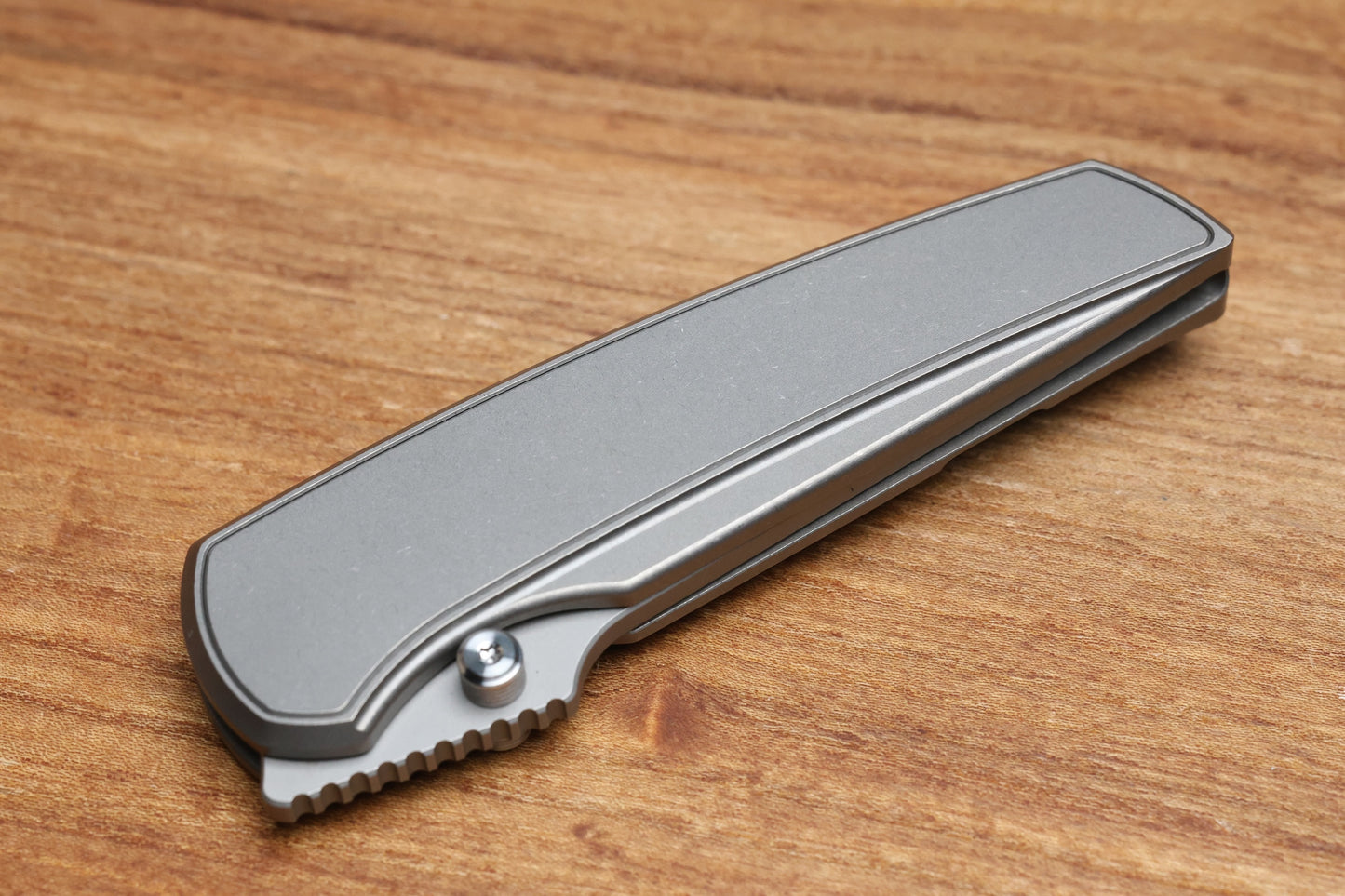 CHAVES KNIVES JAKE MCCOY DISCIPLE STREET STONEWASH TITANIUM INTEGRAL HANDLE & STONEWASH M390