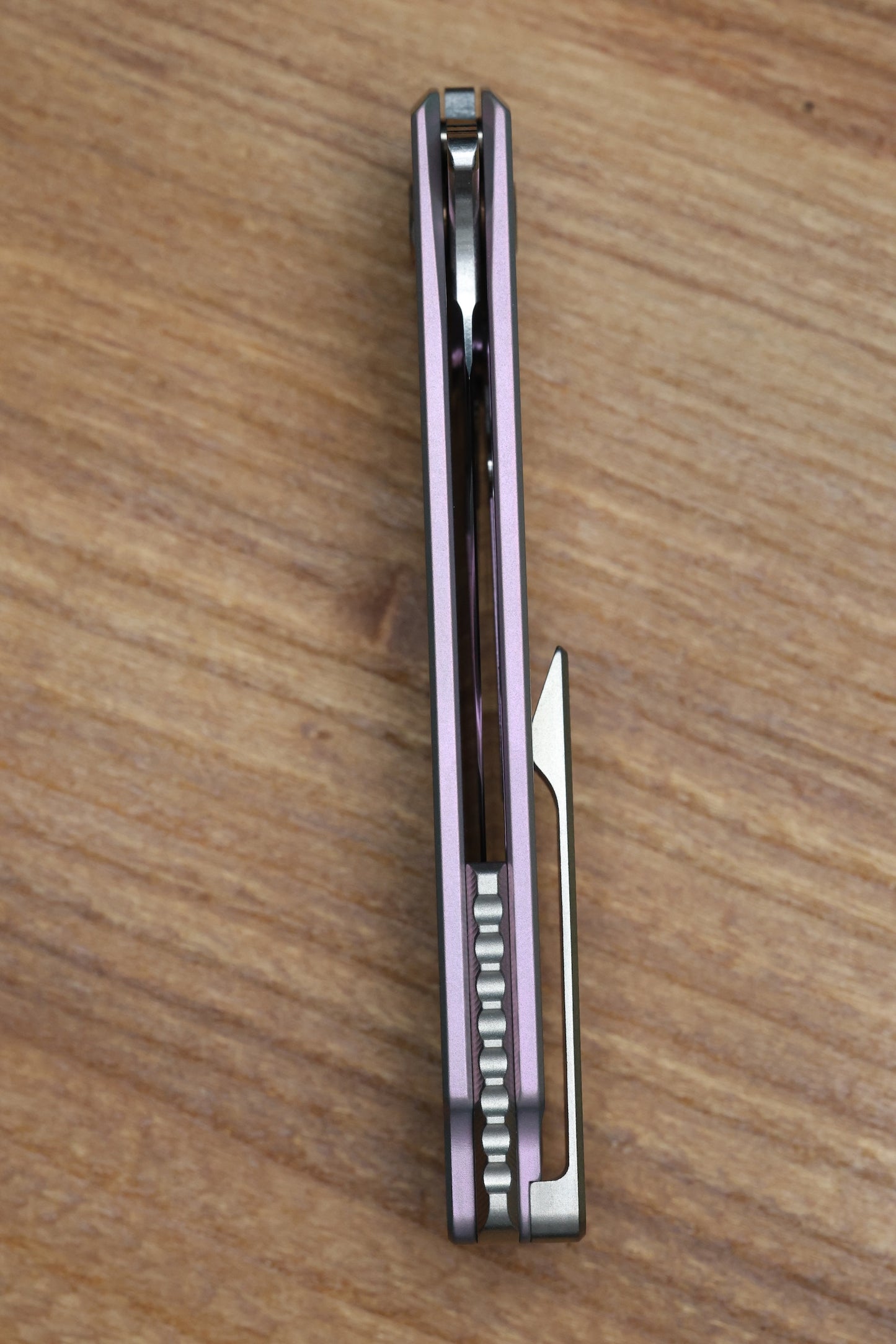 MACHINEWISE MOJAVE #602 - PEARL FINISH TITANIUM HANDLE S90V BLADE