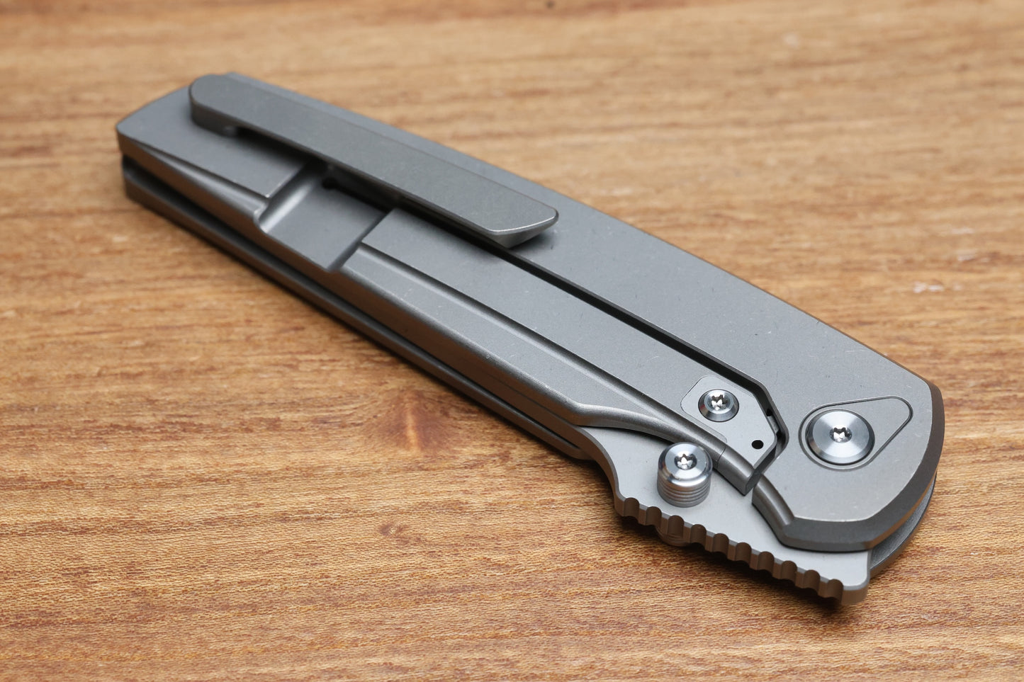 CHAVES KNIVES JAKE MCCOY DISCIPLE STREET STONEWASH TITANIUM INTEGRAL HANDLE & STONEWASH M390
