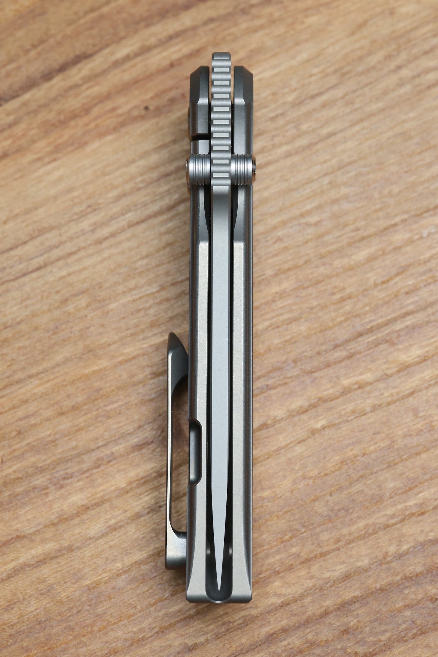 CHAVES KNIVES JAKE MCCOY DISCIPLE STREET STONEWASH TITANIUM INTEGRAL HANDLE & STONEWASH M390