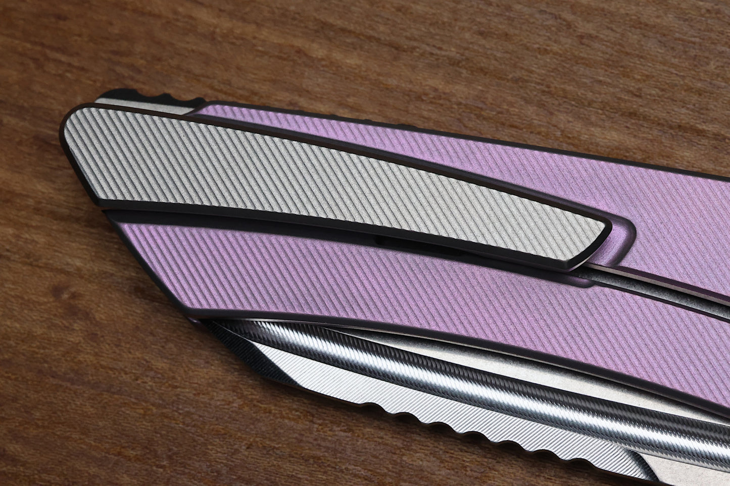 MACHINEWISE MOJAVE #602 - PEARL FINISH TITANIUM HANDLE S90V BLADE